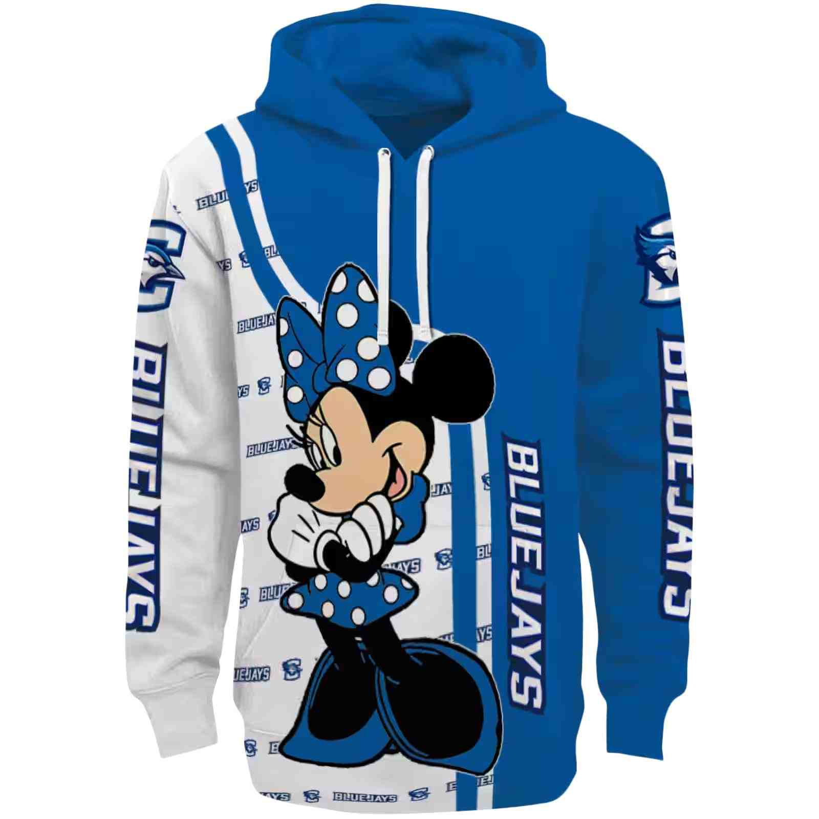 Creighton Bluejays Minnie Mouse Blue Hoodie