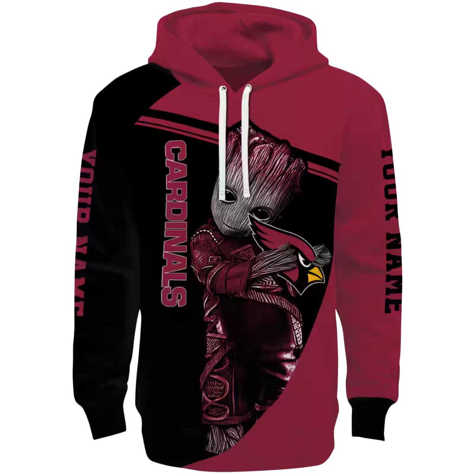 Custom Arizona Cardinals Groot Red Hoodie