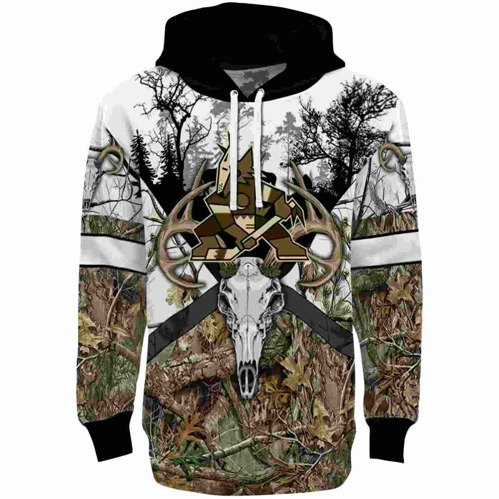 Custom Arizona Coyotes Forest Silhouette Hoodie