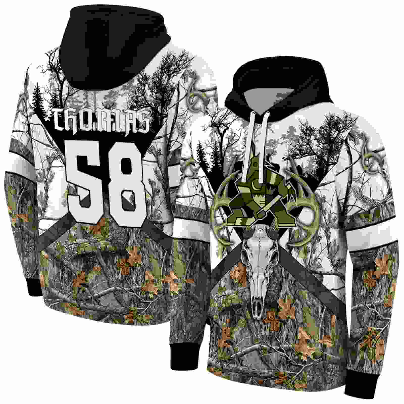 custom arizona coyotes forest silhouette hoodie fashion forward