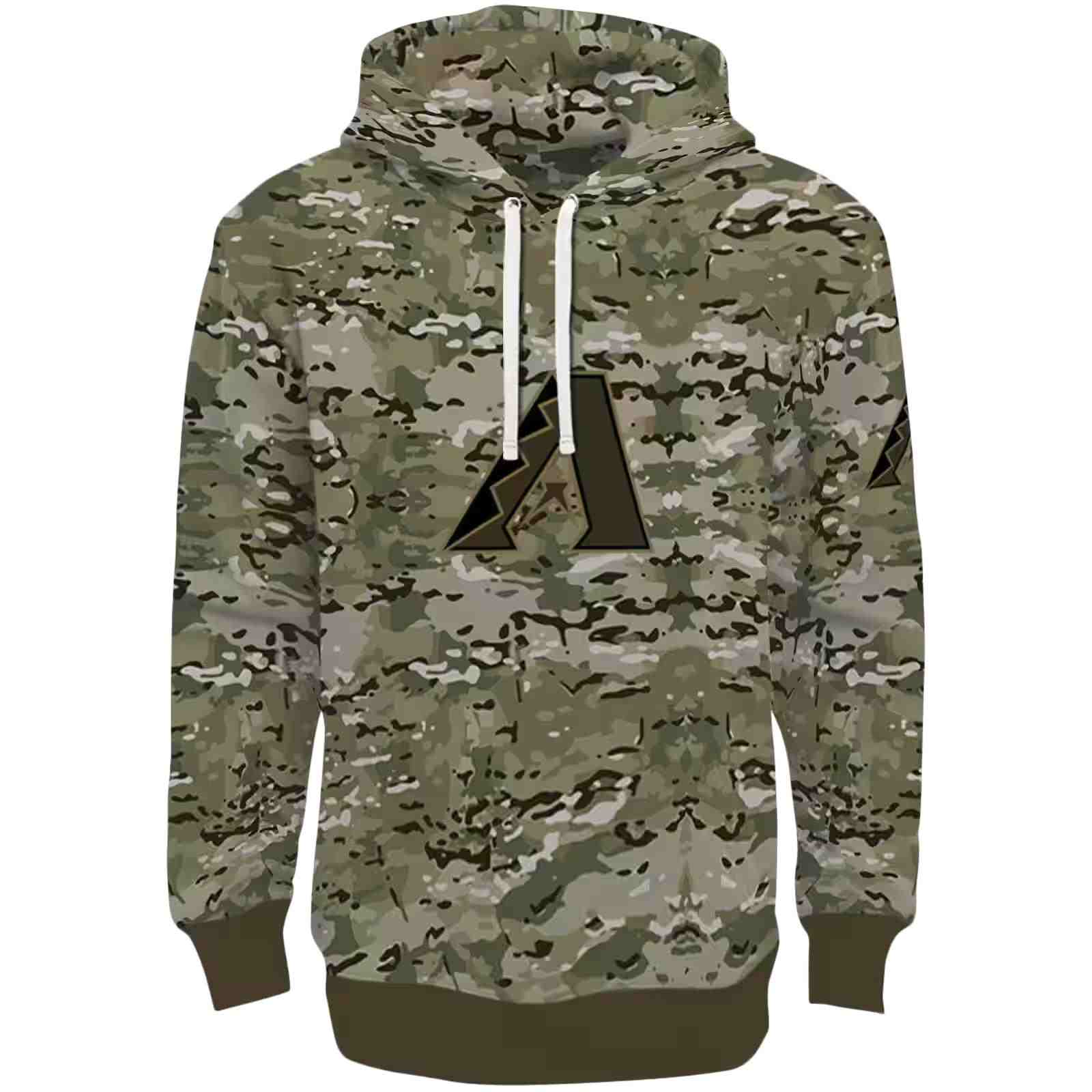 Custom Arizona Diamondbacks Military Style Hoodie