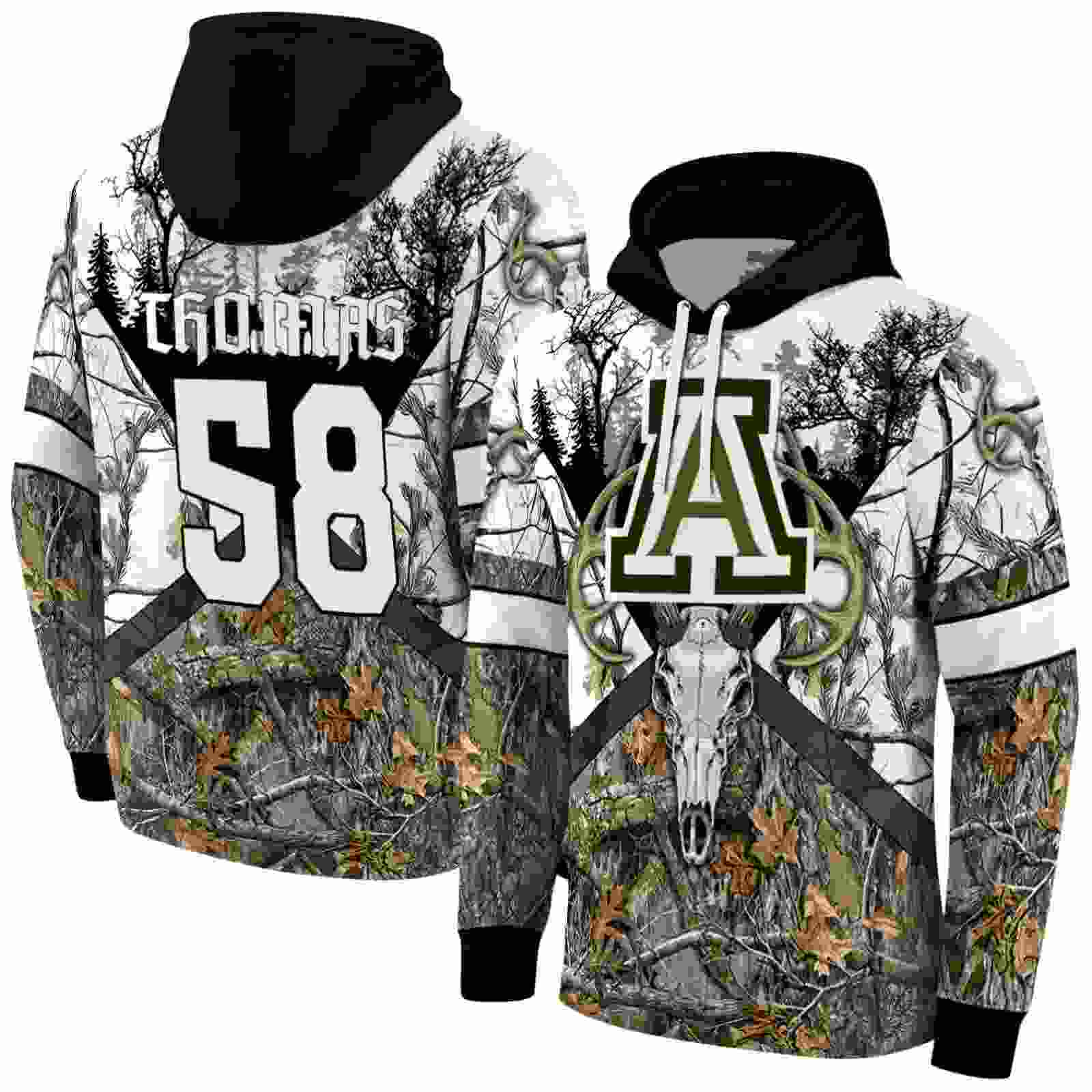 custom arizona wildcats forest silhouette hoodie fashion forward