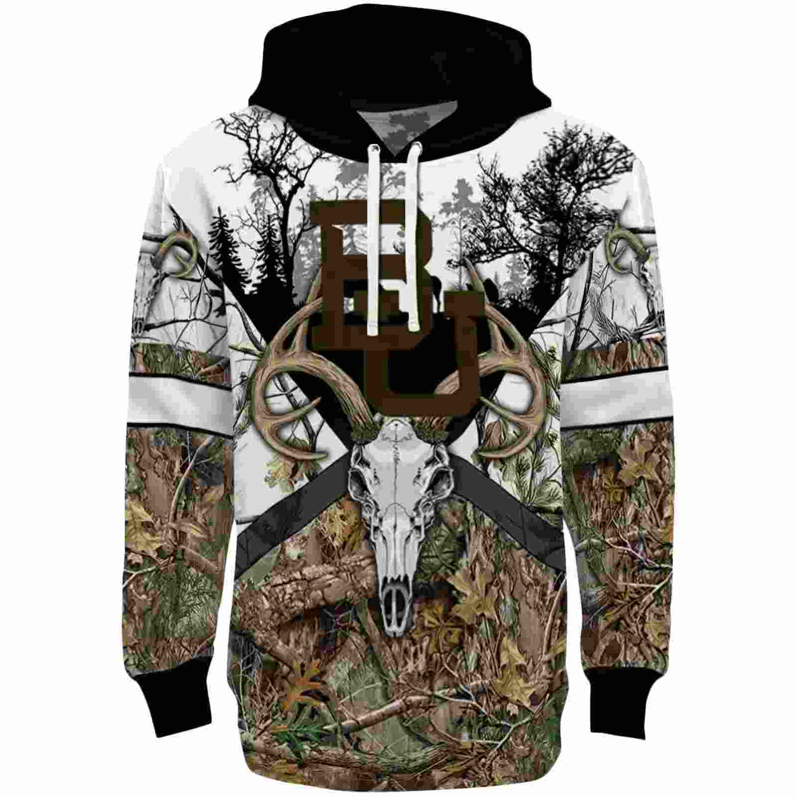 Custom Baylor Bears Forest Silhouette Hoodie