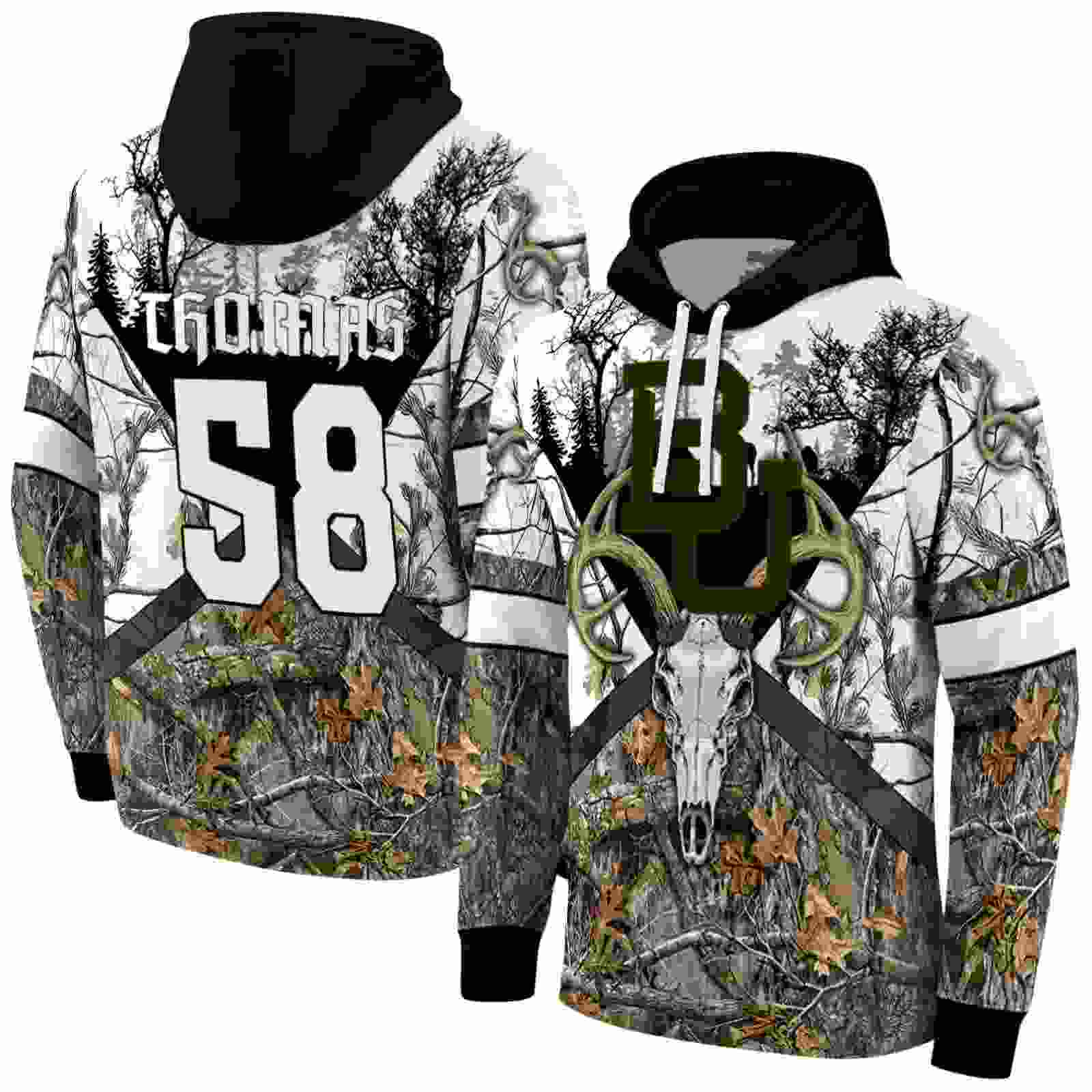 custom baylor bears forest silhouette hoodie fashion forward