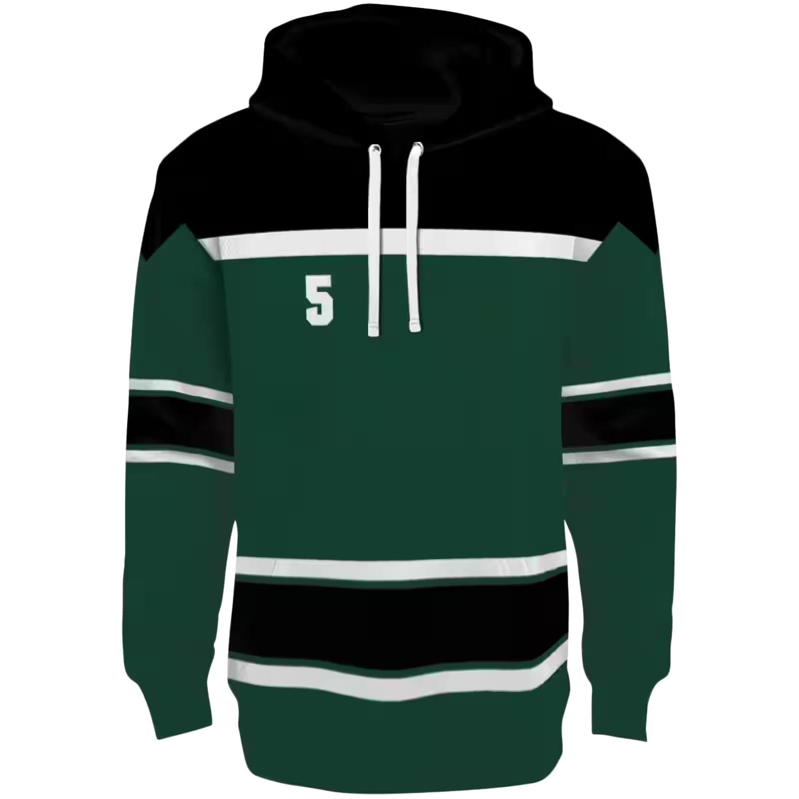 Custom Baylor Bears Striped Pattern Green Hoodie