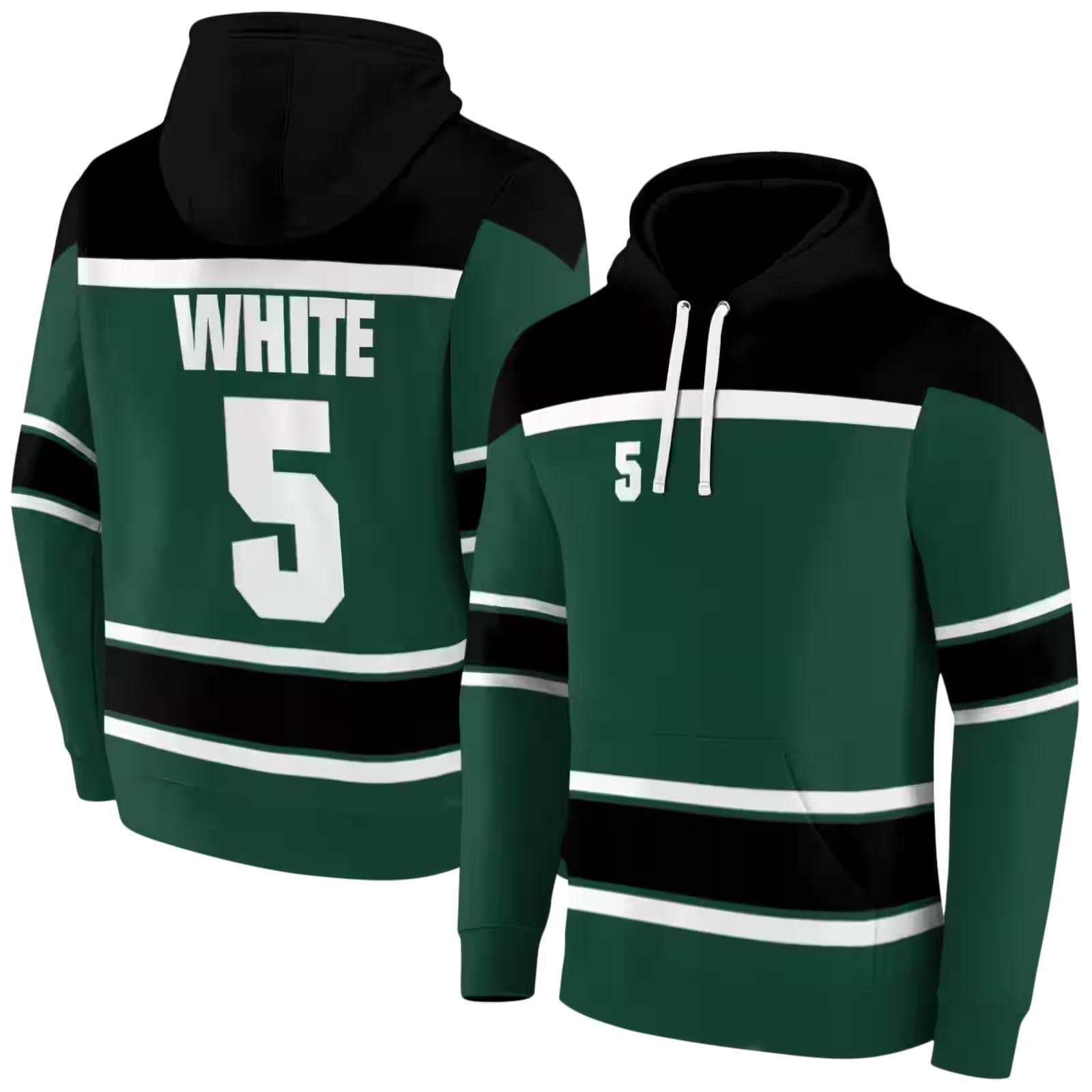 custom baylor bears striped pattern green hoodie fashion forward
