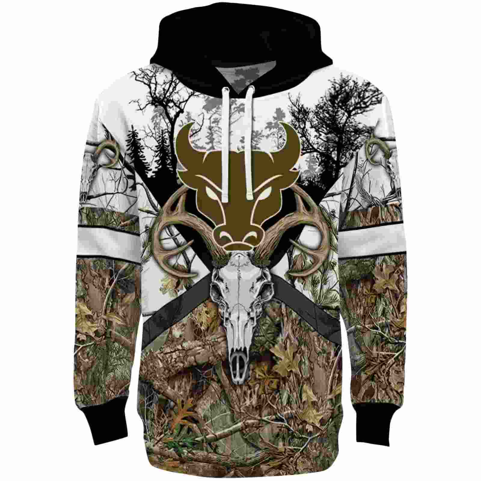 Custom Buffalo Bulls Forest Silhouette Hoodie
