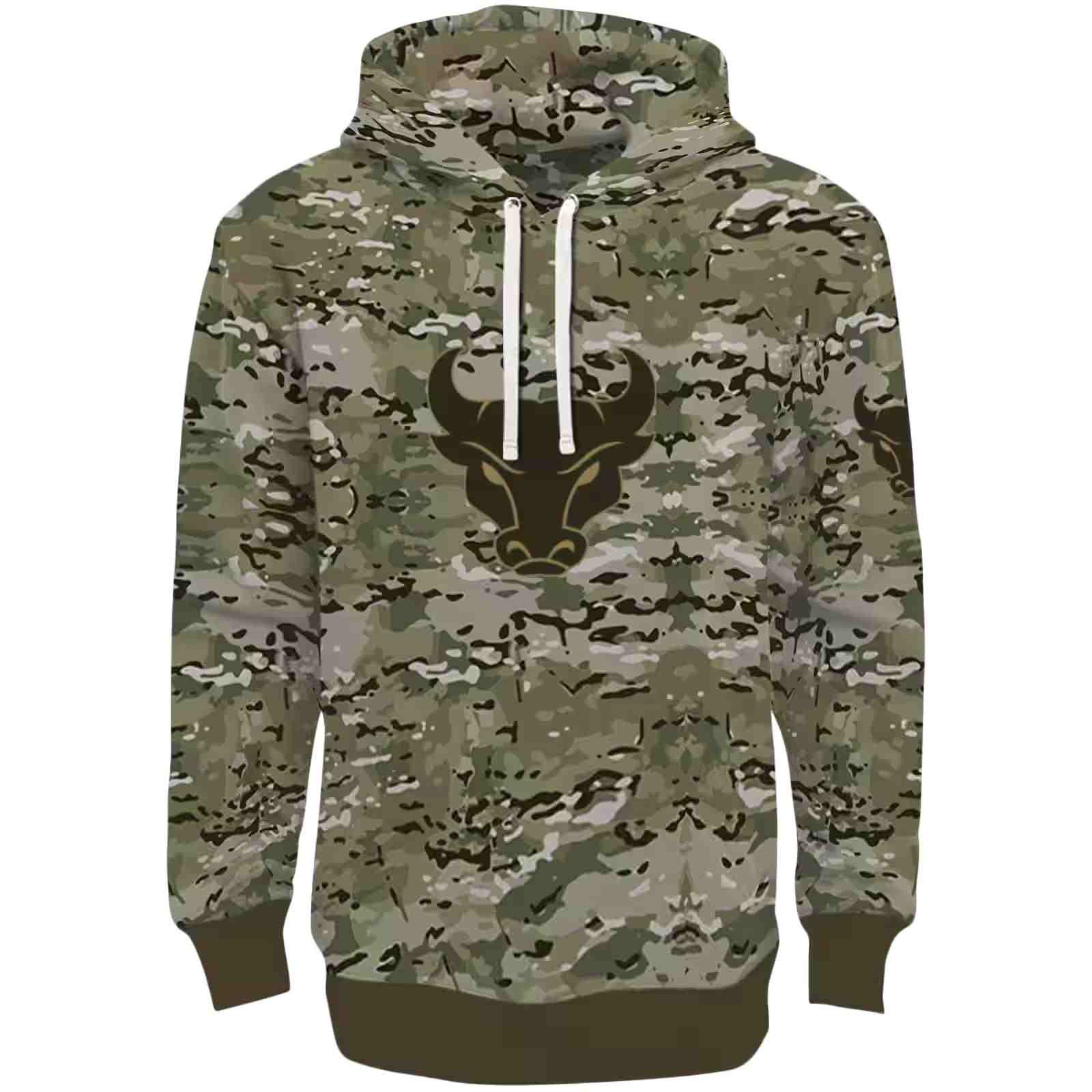 Custom Buffalo Bulls Military Style Hoodie
