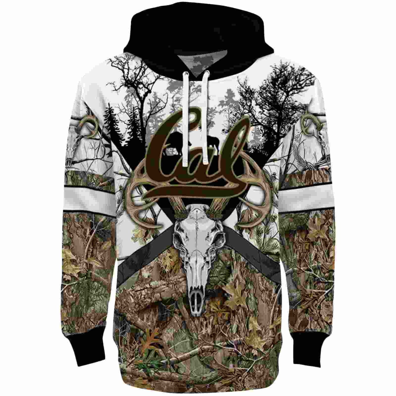 Custom California Golden Bears Forest Silhouette Hoodie