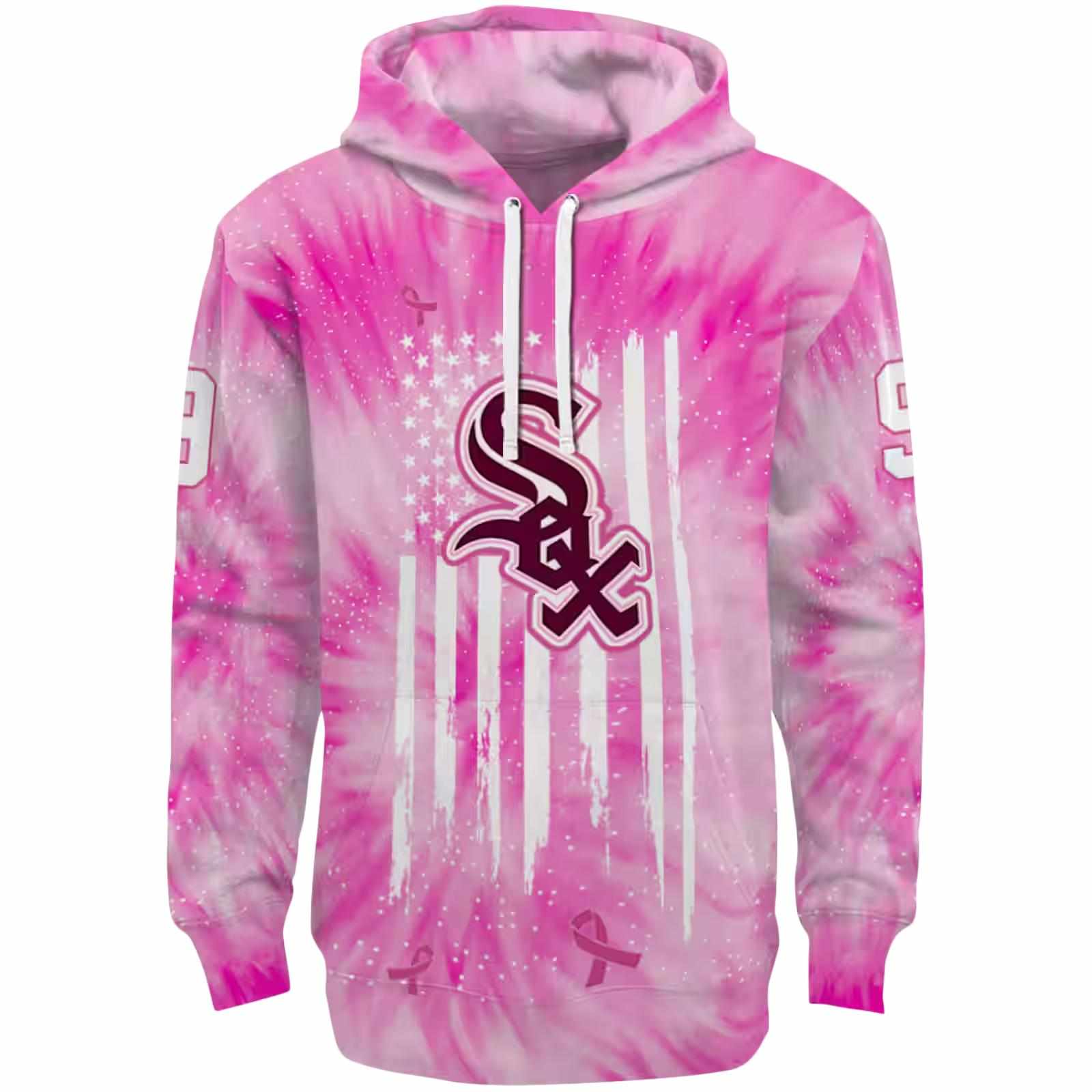 Custom Chicago White Sox Cancer Support Pink Hoodie