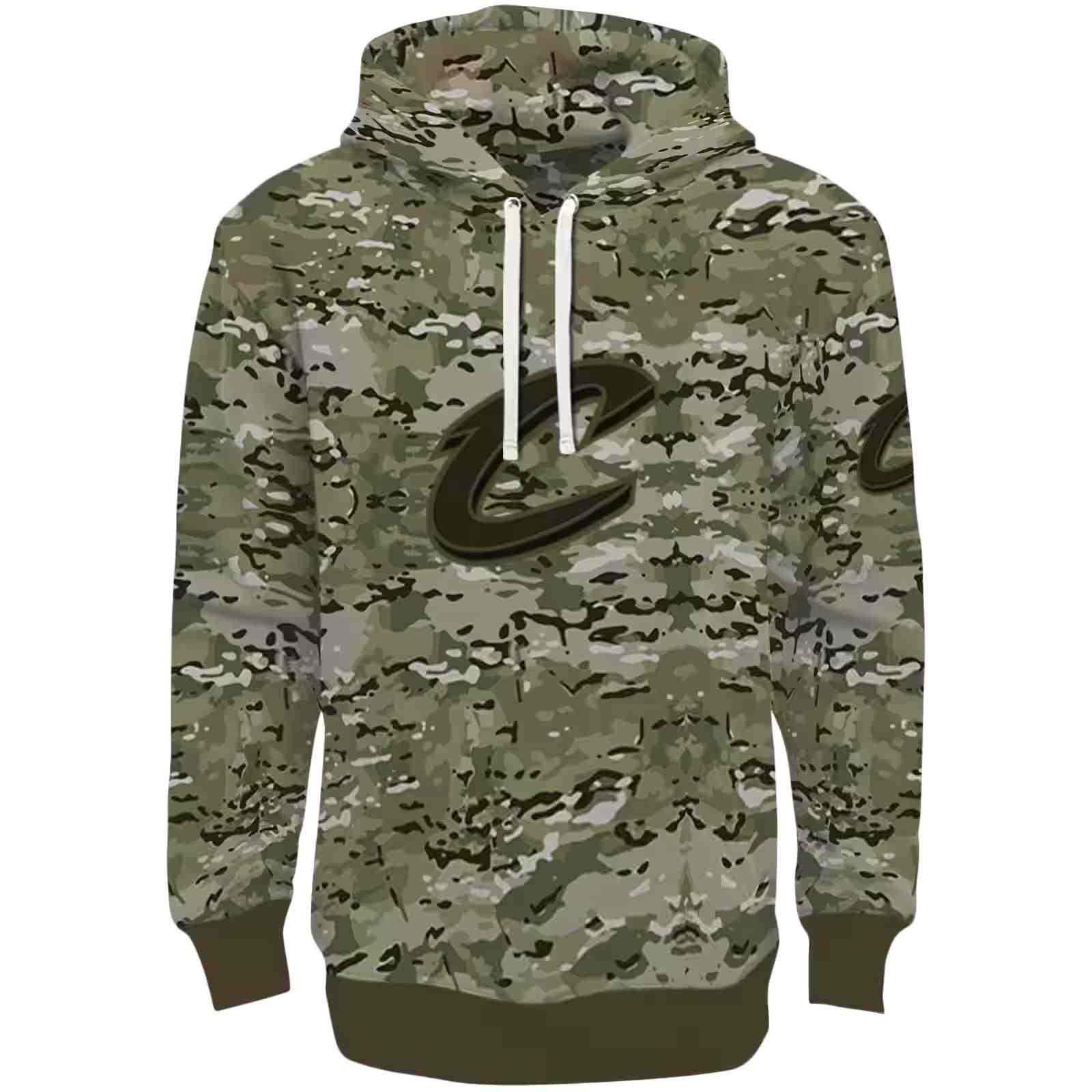 Custom Cleveland Cavaliers Military Style Hoodie