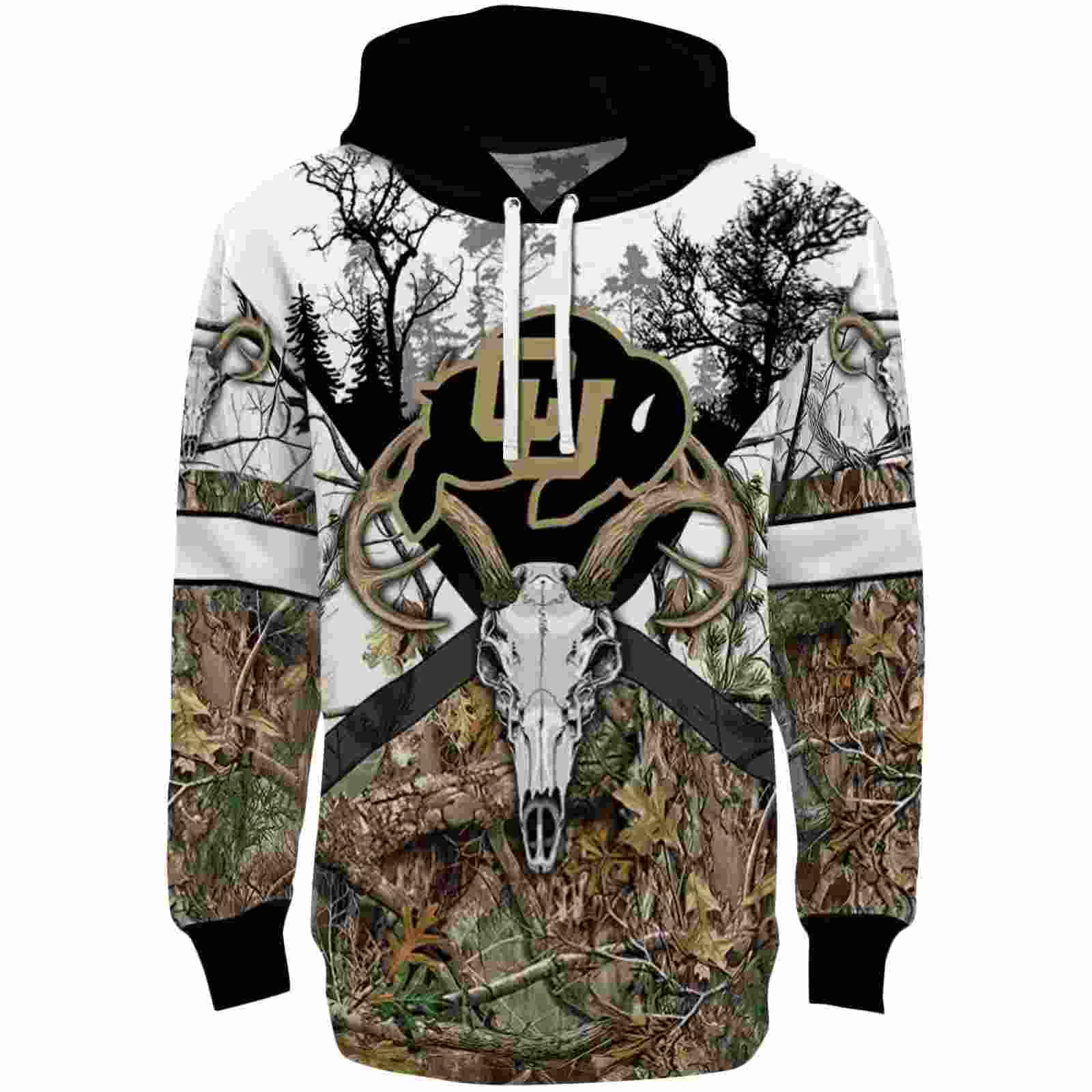 Custom Colorado Buffaloes Forest Silhouette Hoodie