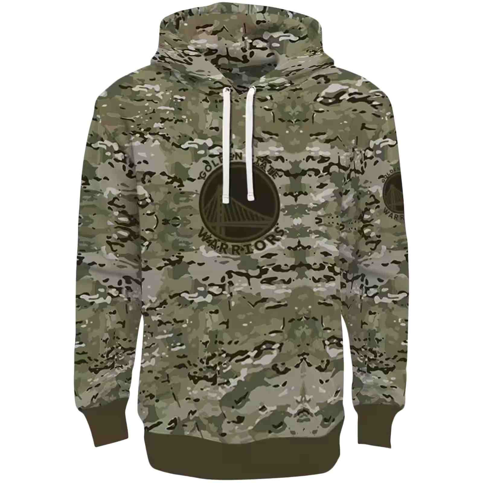 Custom Golden State Warriors Military Style Hoodie