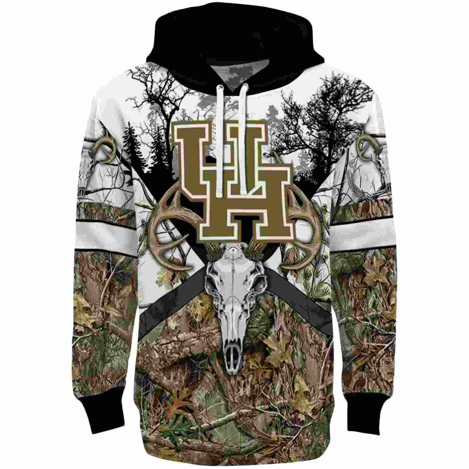 Custom Houston Cougars Forest Silhouette Hoodie