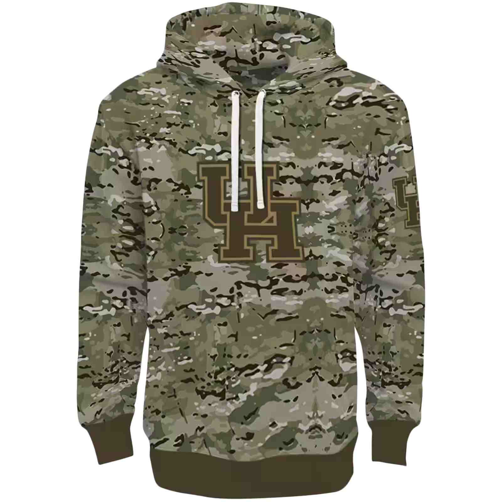 Custom Houston Cougars Military Style Hoodie