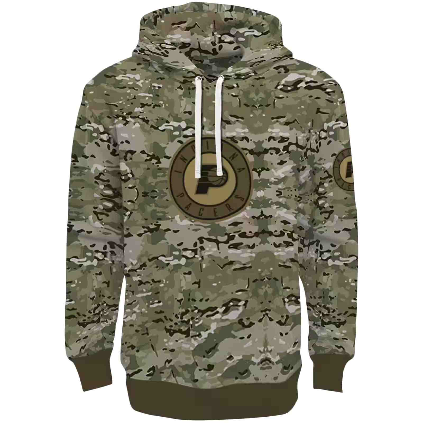 Custom Indiana Pacers Military Style Hoodie