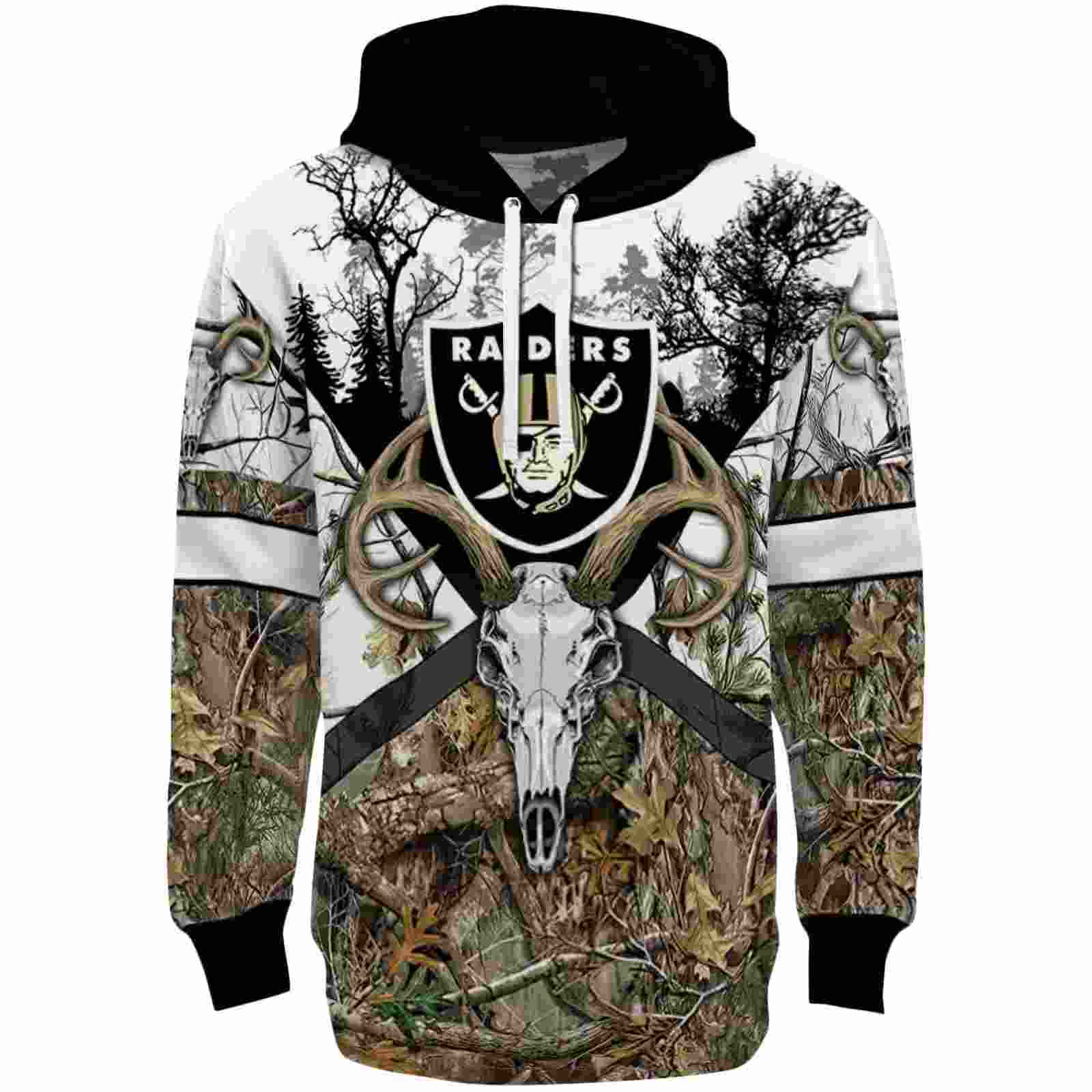 Custom Las Vegas Raiders Forest Silhouette Hoodie