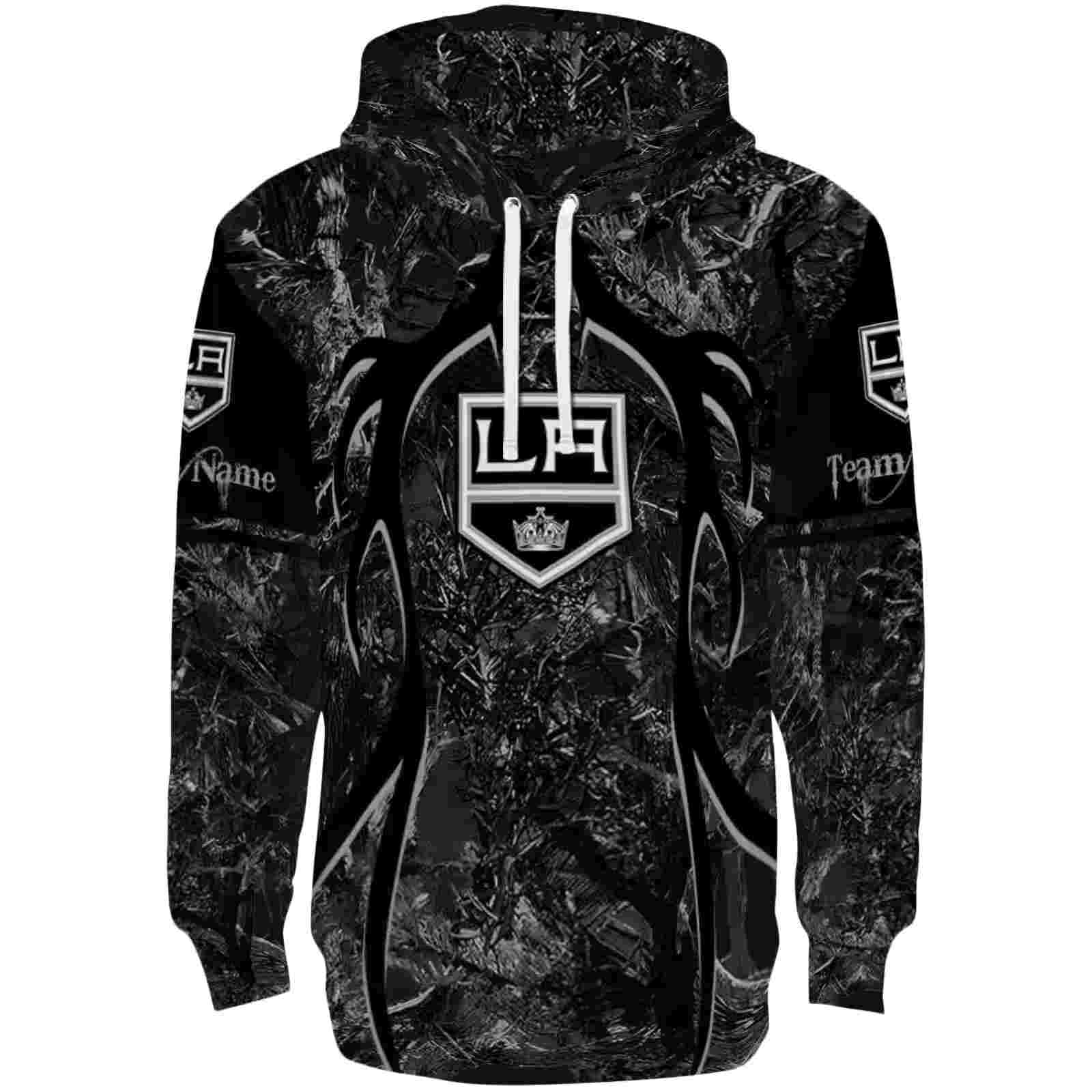 Custom Los Angeles Kings Hunting Theme Black Hoodie