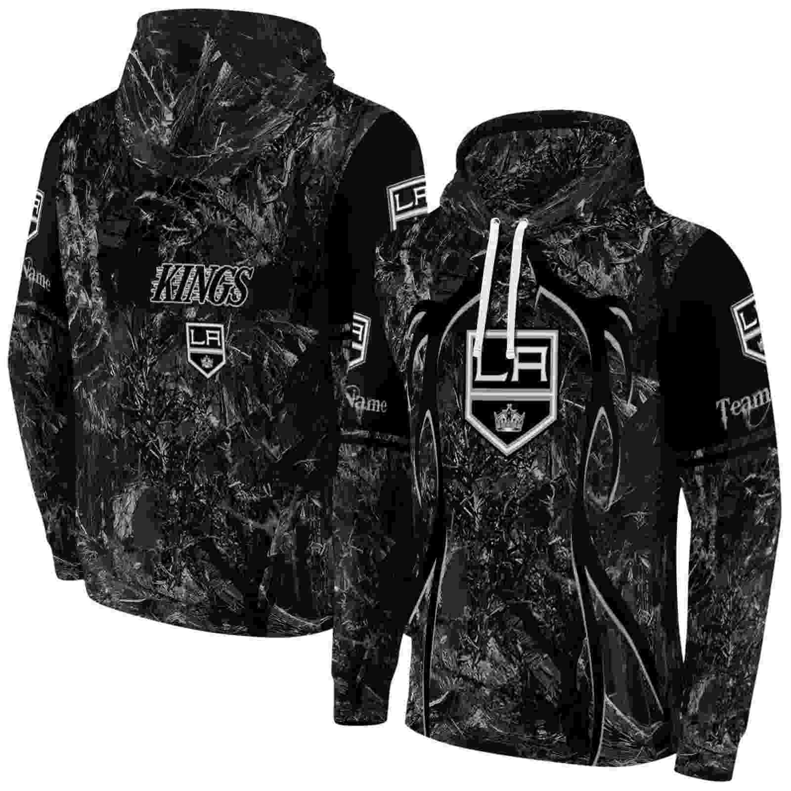 custom los angeles kings hunting theme black hoodie fashion forward