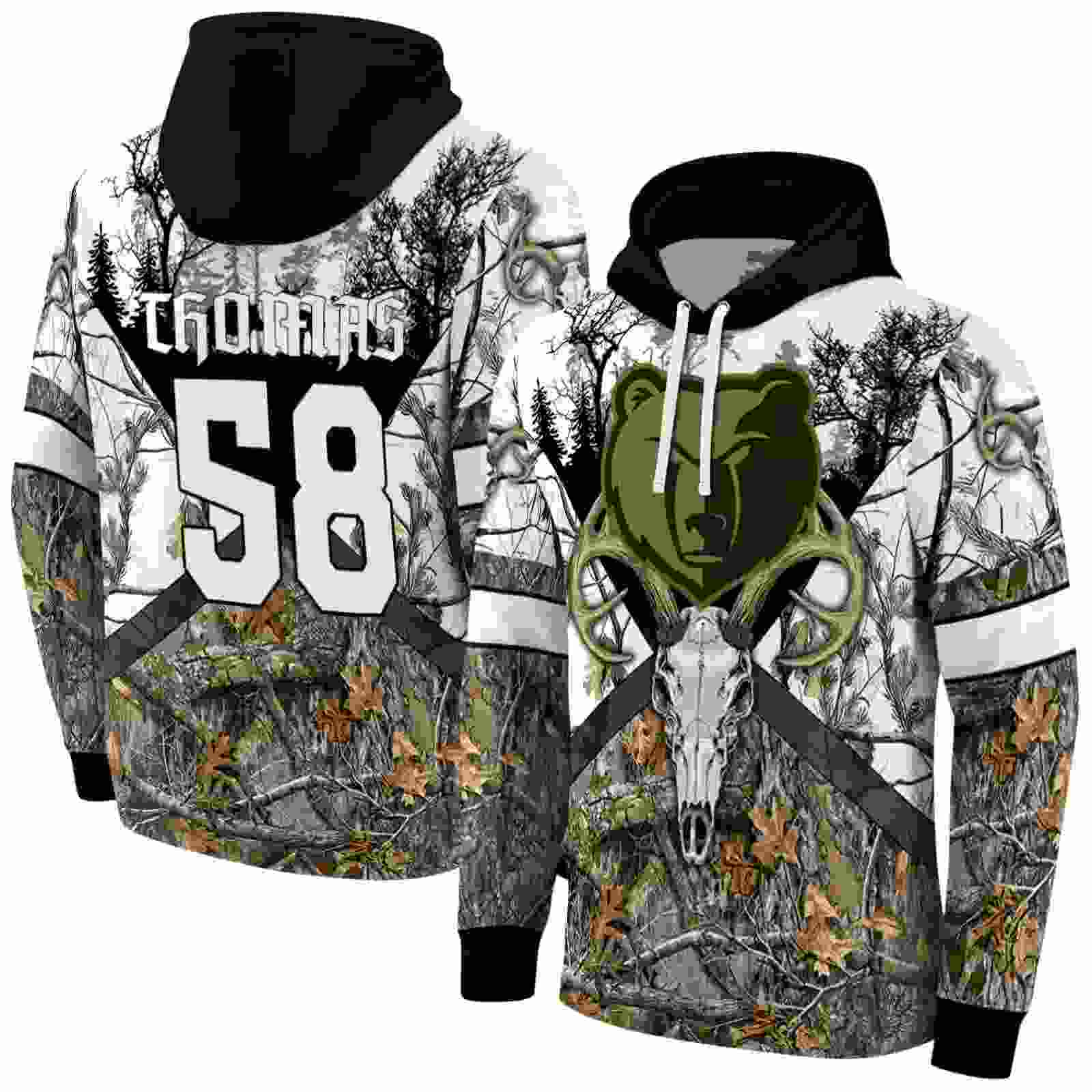 custom memphis grizzlies forest silhouette hoodie fashion forward