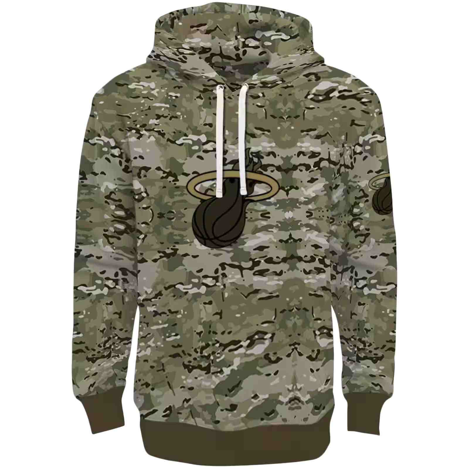 Custom Miami Heat Military Style Hoodie