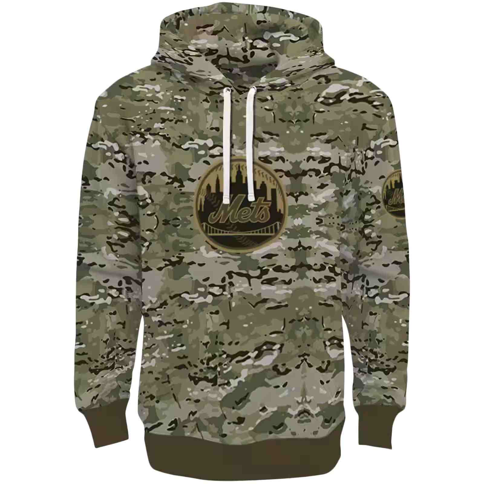 Custom New York Mets Military Style Hoodie