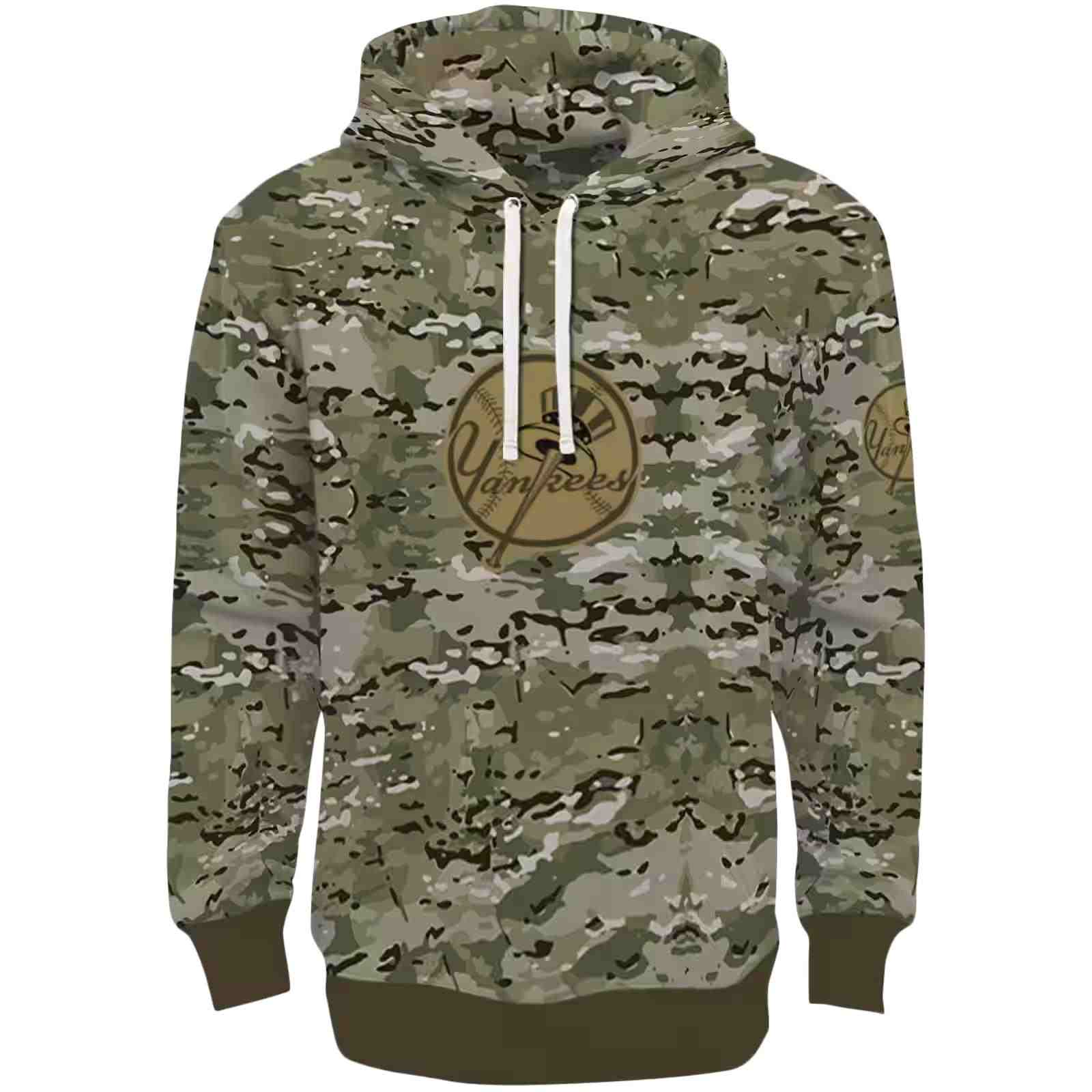 Custom New York Yankees Military Style Hoodie