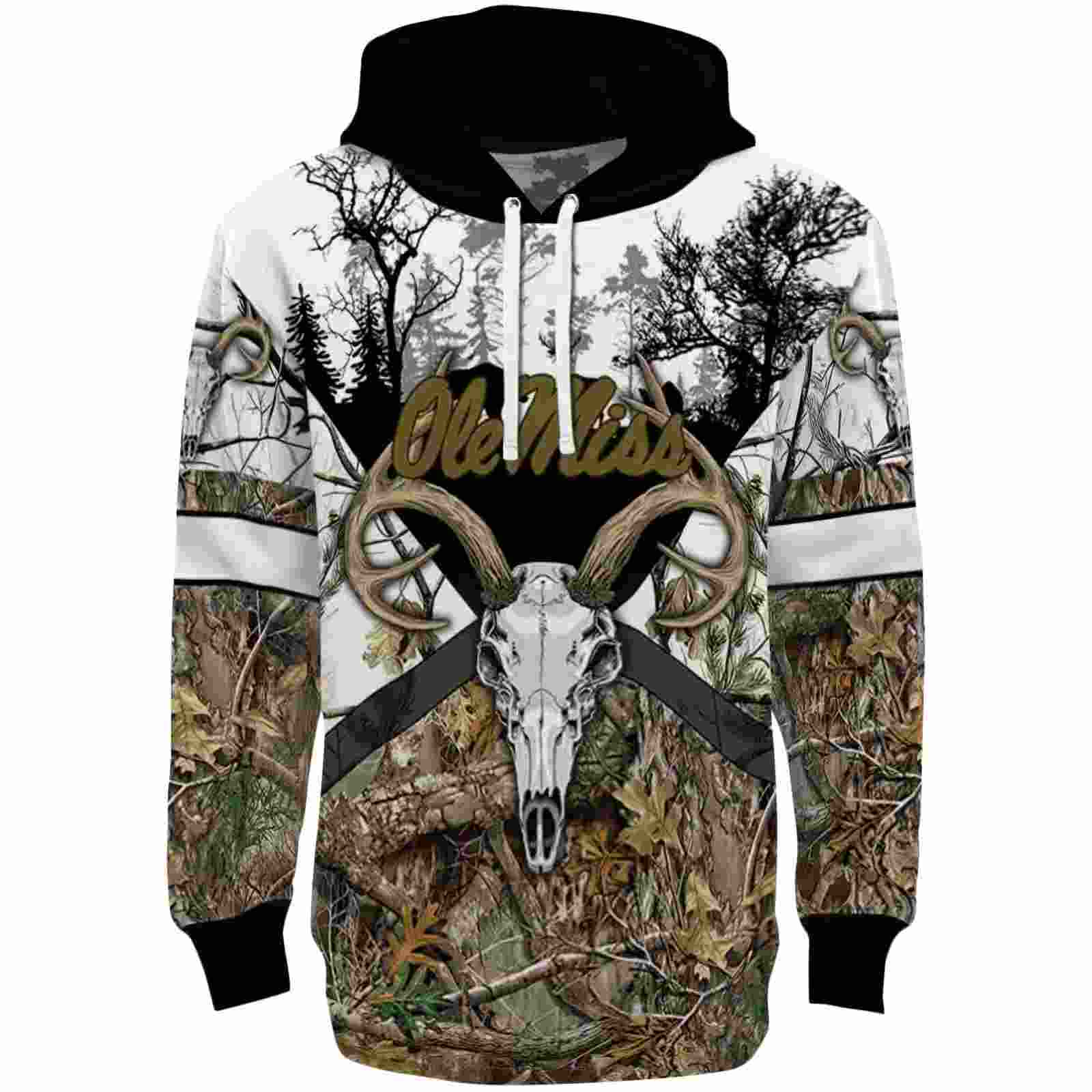 Custom Ole Miss Rebels Forest Silhouette Hoodie