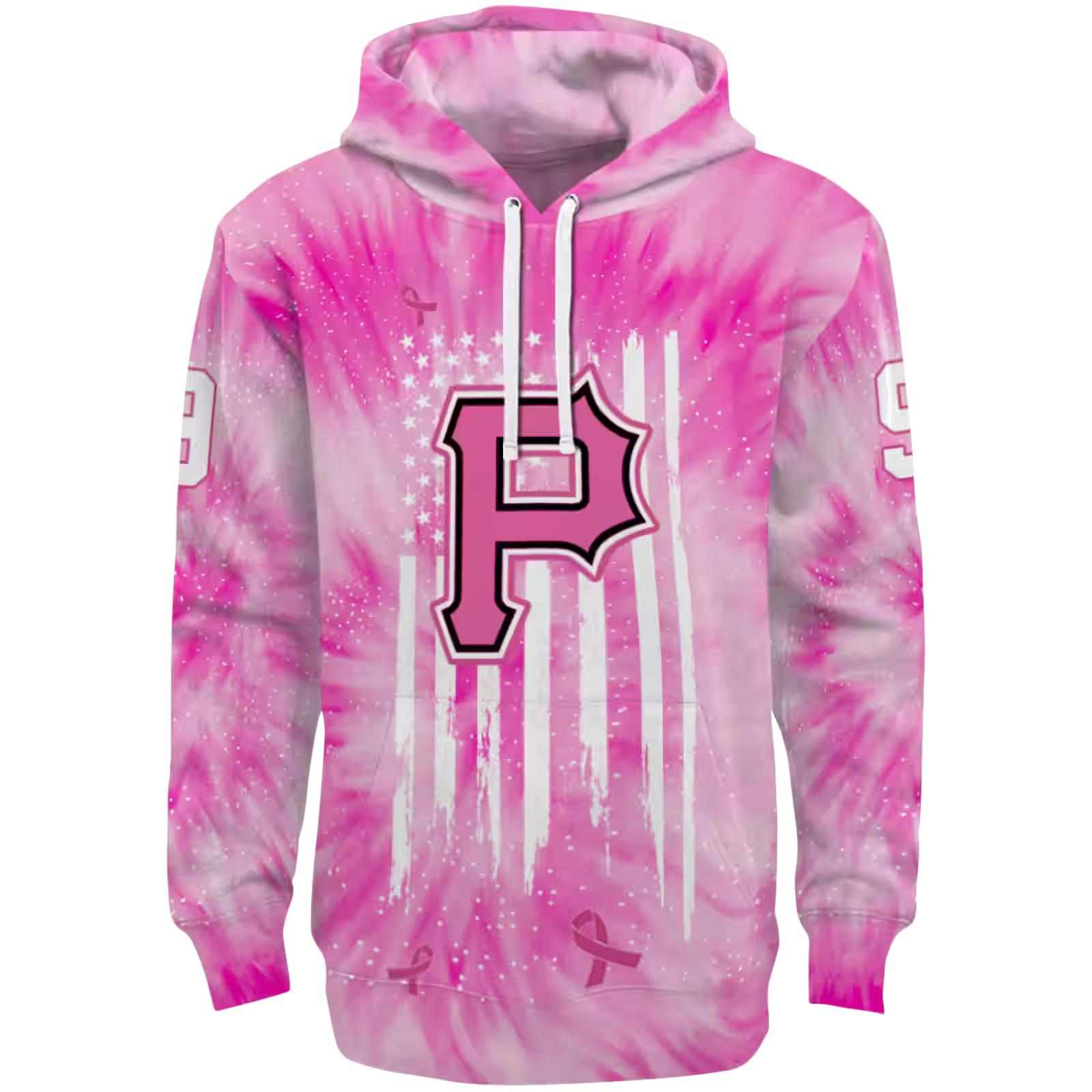 Custom Pittsburgh Pirates Cancer Support Pink Hoodie