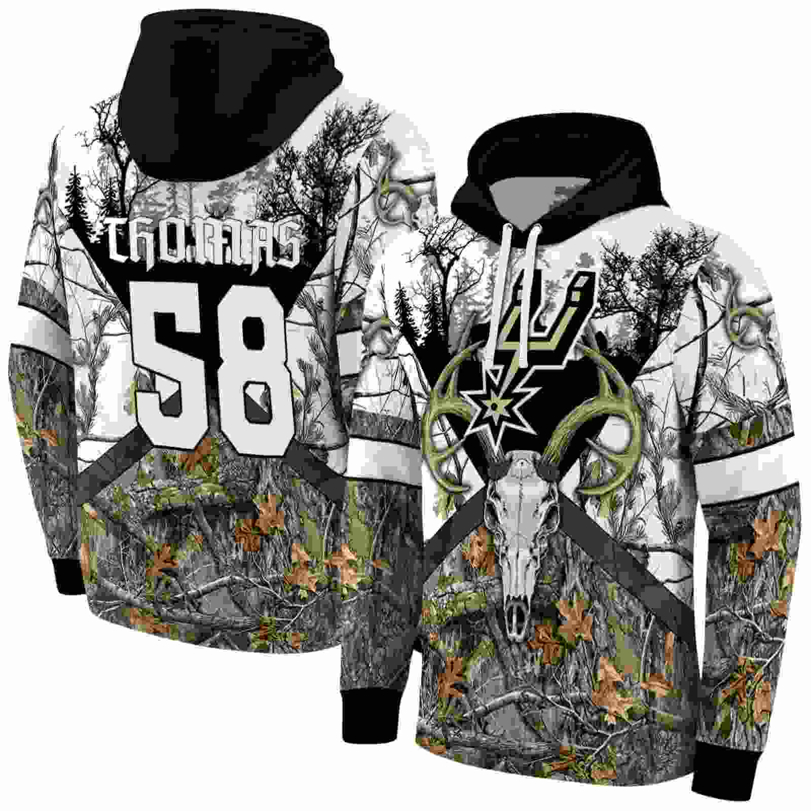 custom san antonio spurs forest silhouette hoodie fashion forward