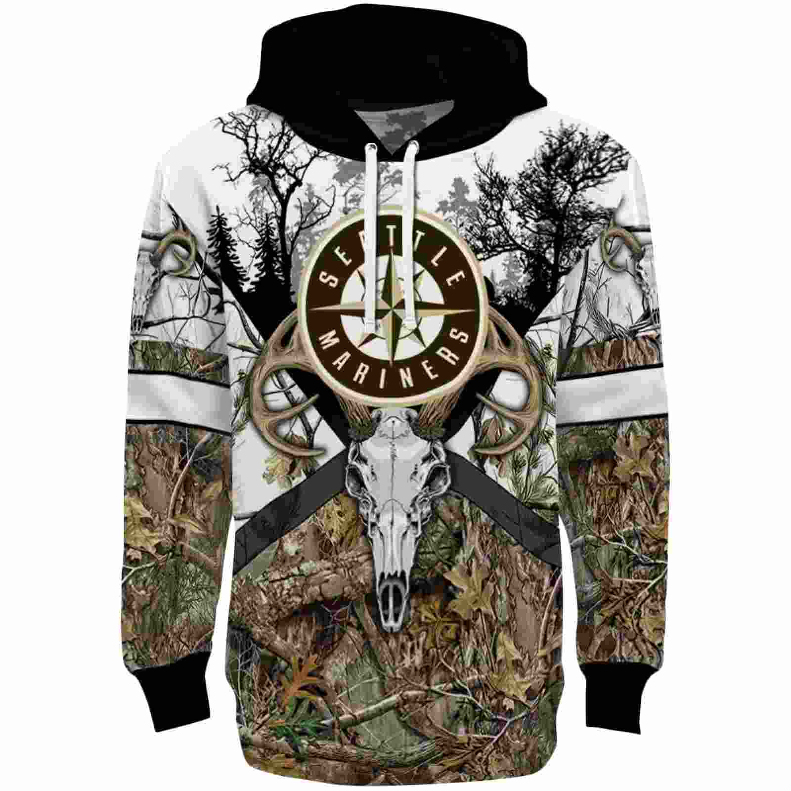 Custom Seattle Mariners Forest Silhouette Hoodie