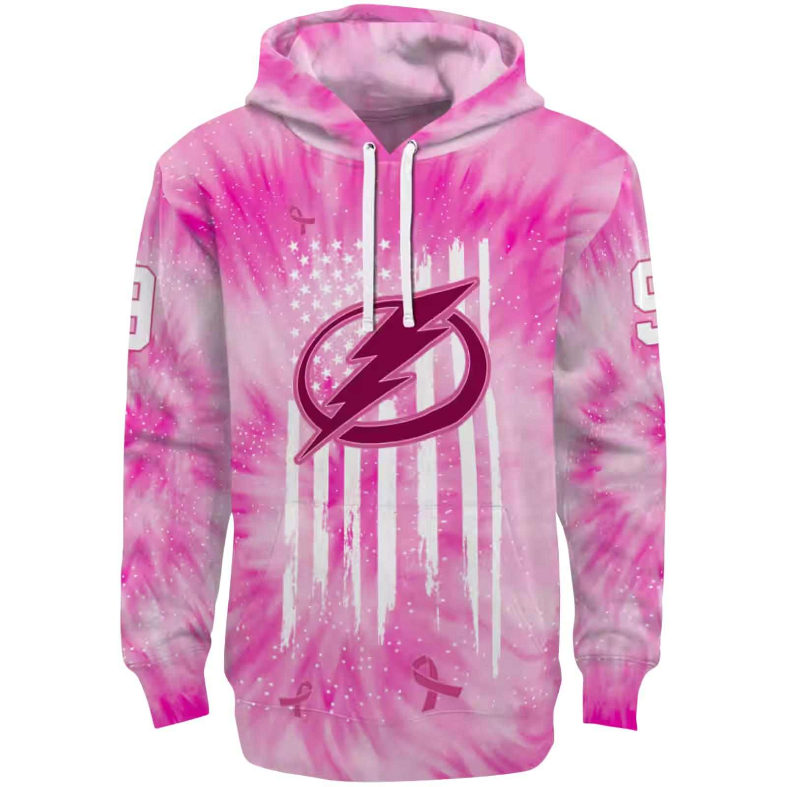 Custom Tampa Bay Lightning Cancer Support Pink Hoodie