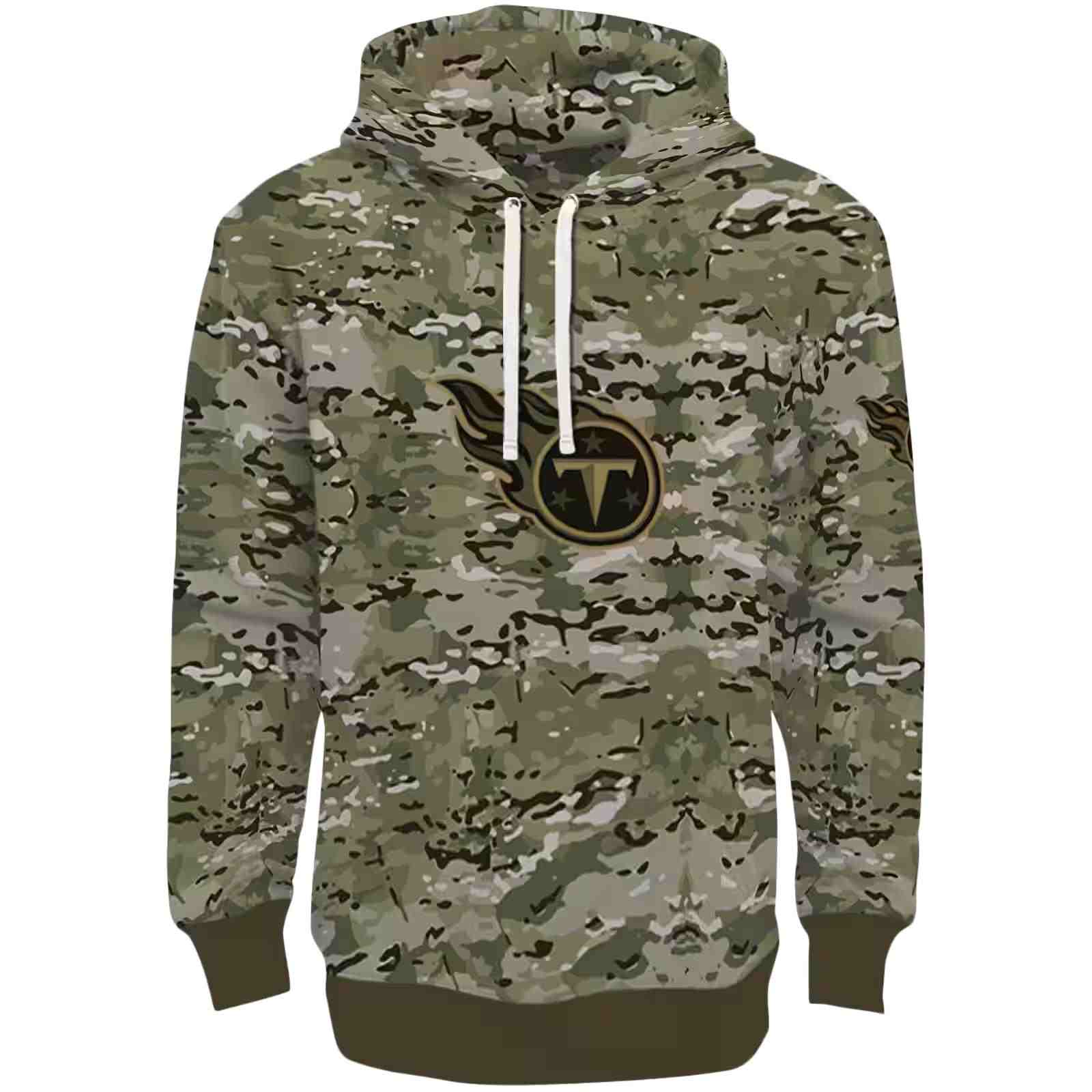 Custom Tennessee Titans Military Style Hoodie