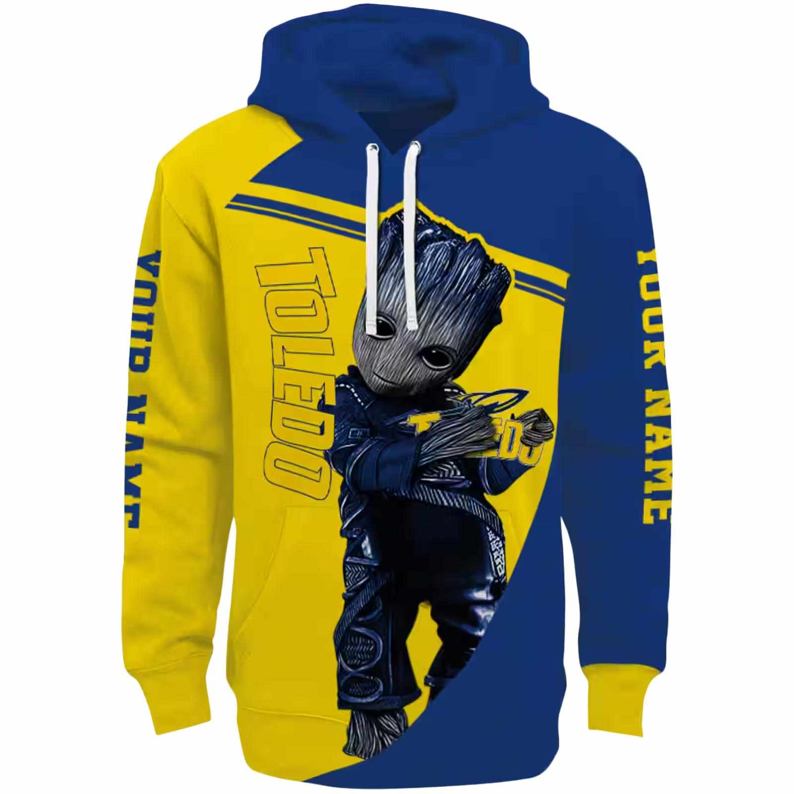 Custom Toledo Rockets Groot Blue Hoodie