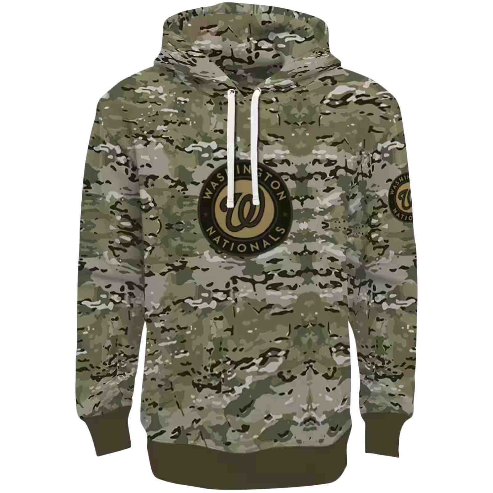 Custom Washington Nationals Military Style Hoodie