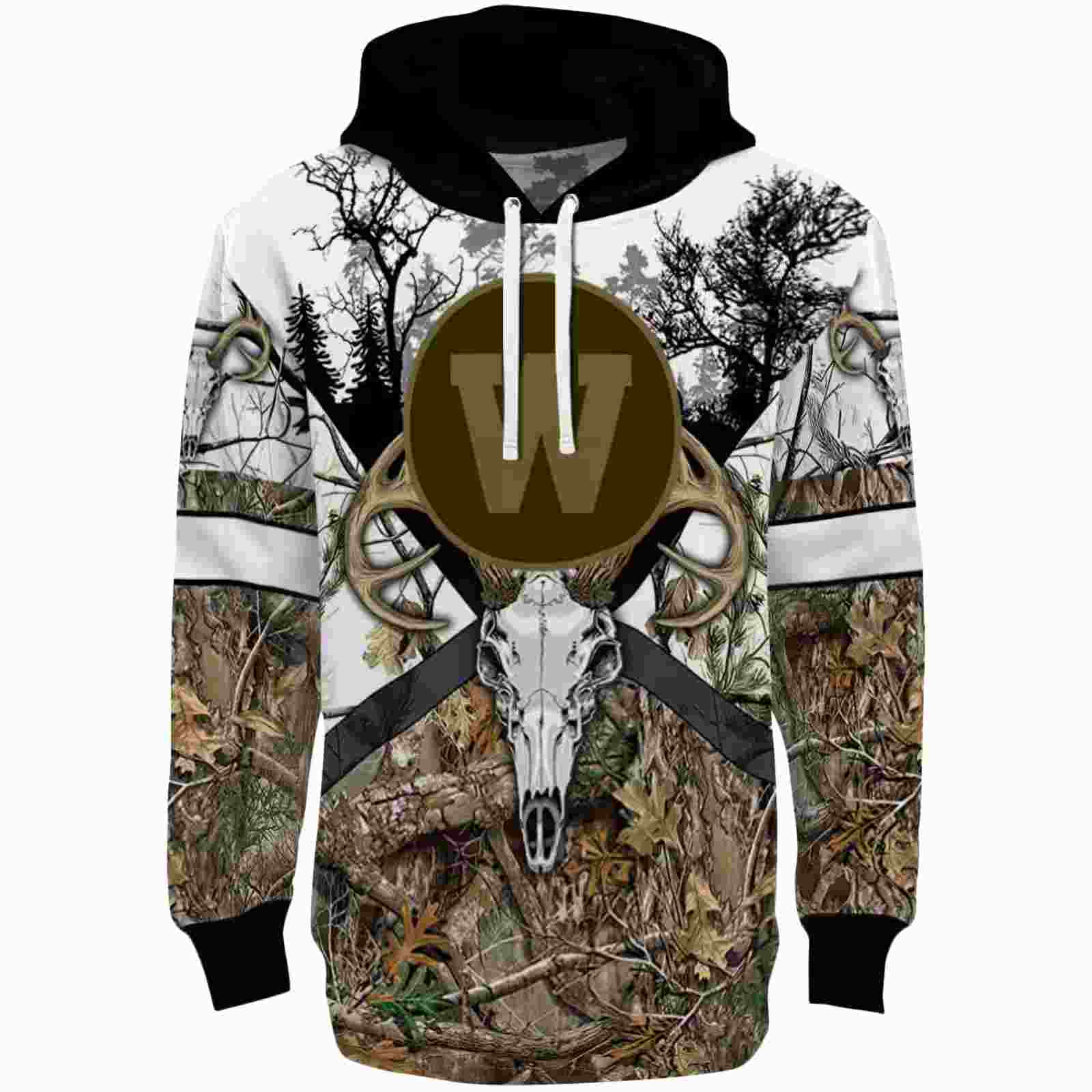 Custom Western Michigan Broncos Forest Silhouette Hoodie