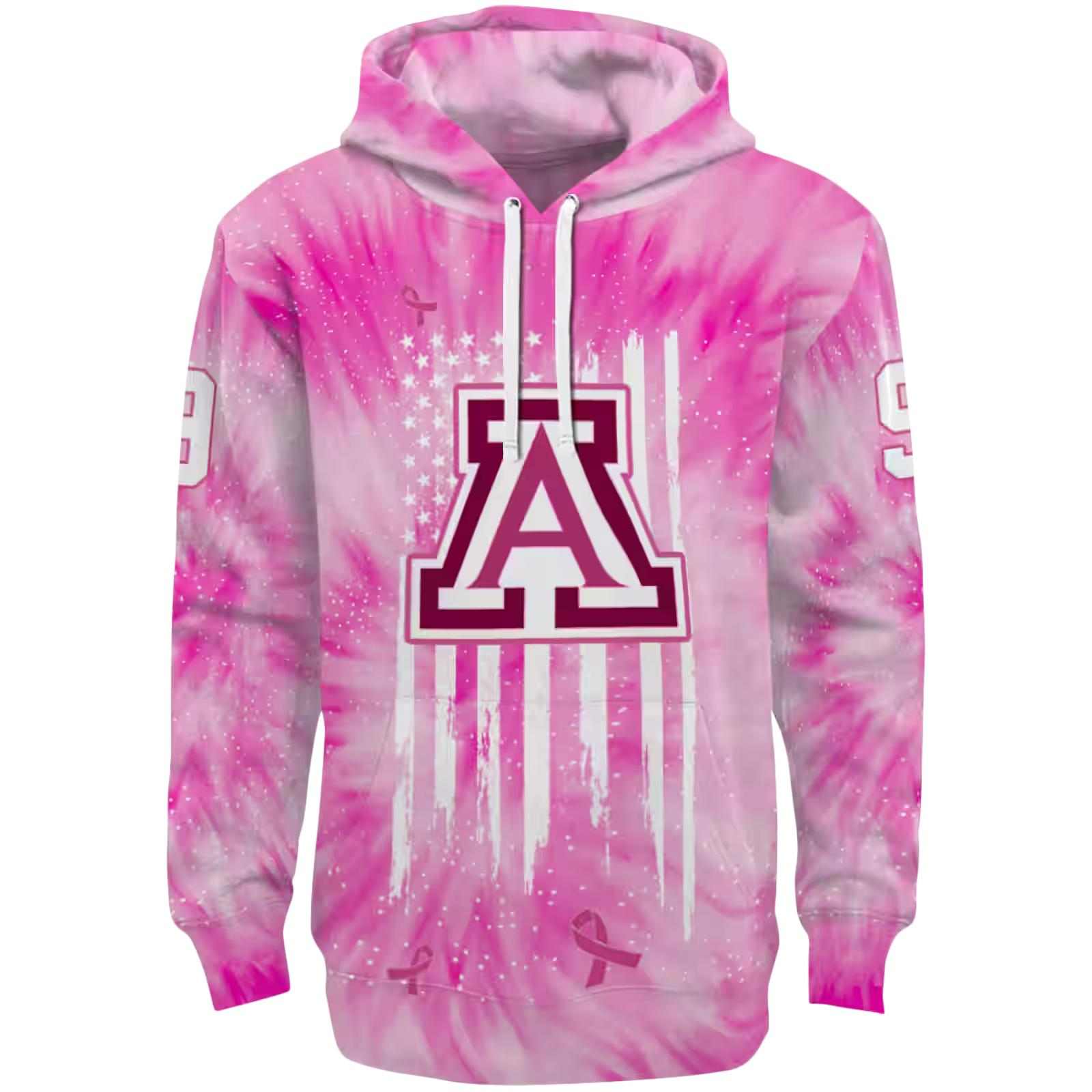 Customized Arizona Wildcats Cancer Support Pink Hoodie