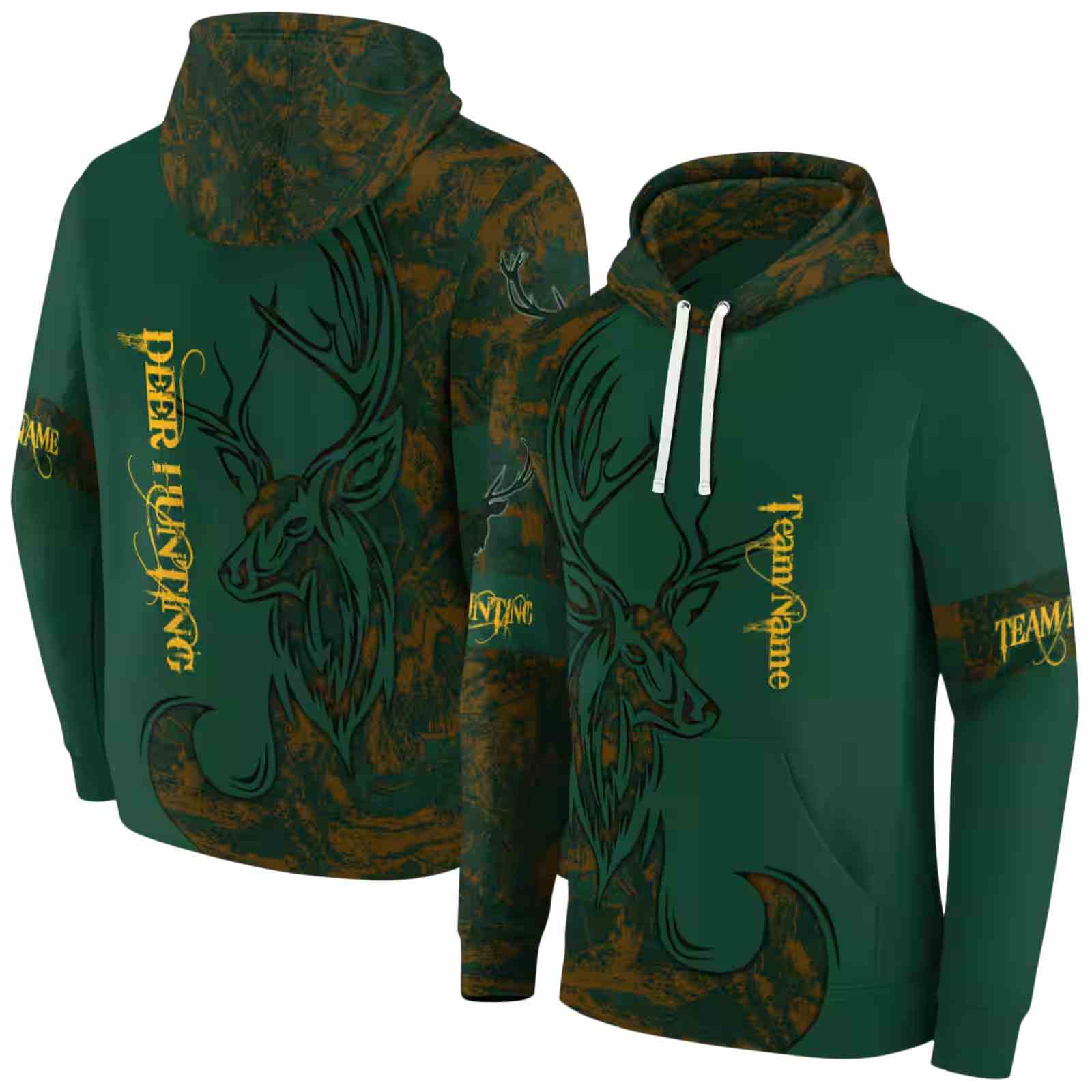customized baylor bears deer silhouette green hoodie fashion forward