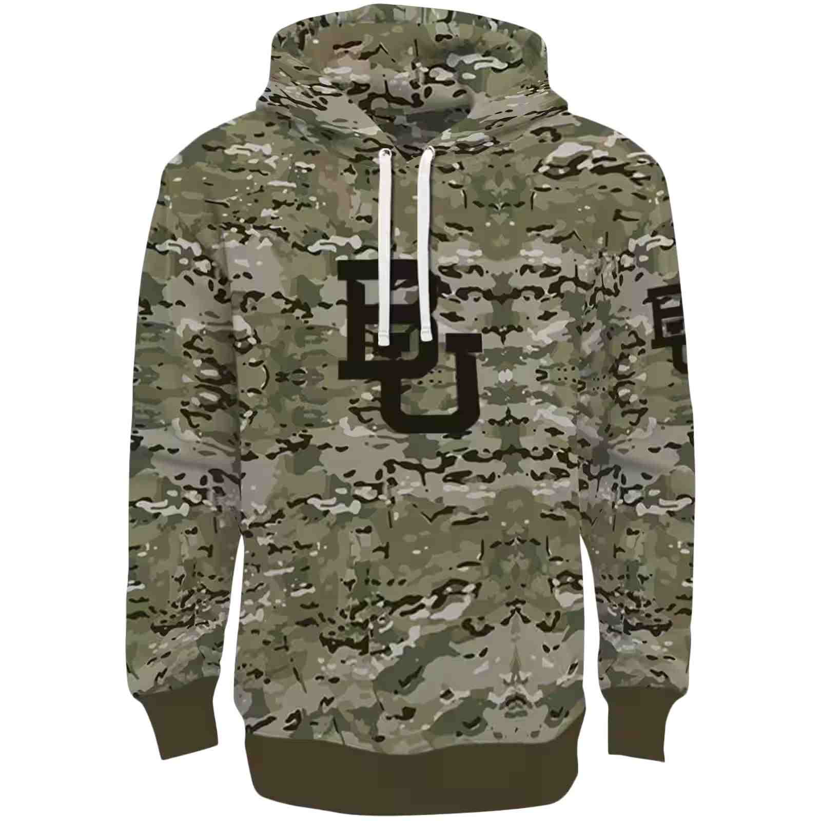 Customized Baylor Bears Military Style Hoodie