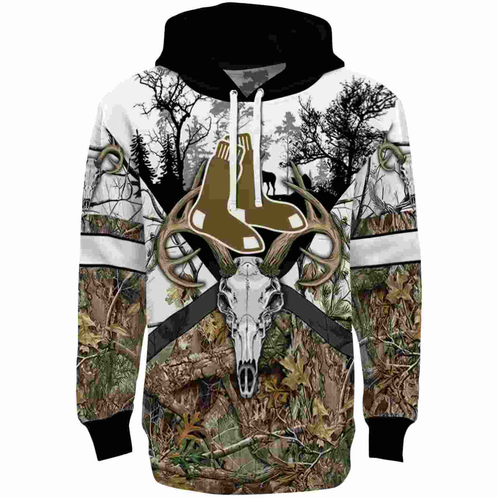Customized Boston Red Sox Forest Silhouette Hoodie