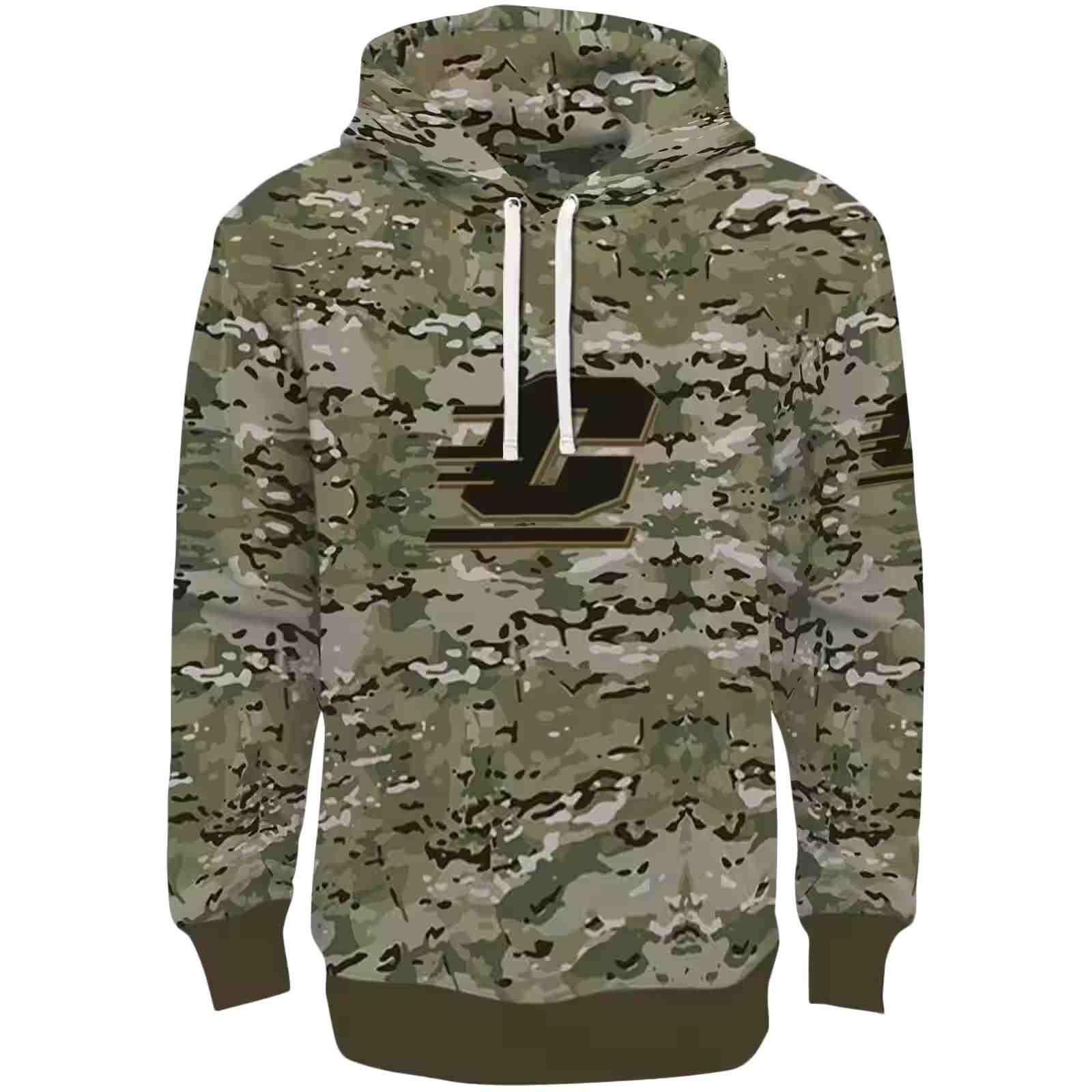 Customized Central Michigan Chippewas Military Style Hoodie