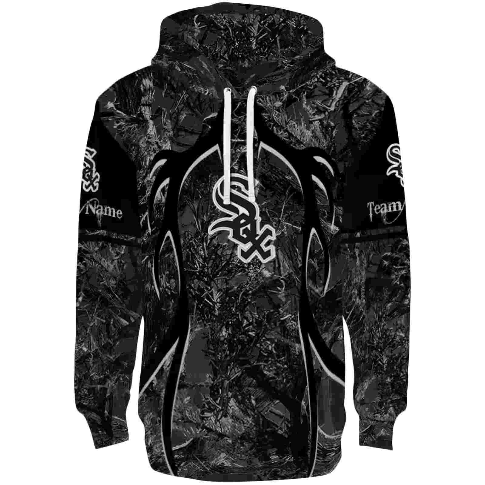 Customized Chicago White Sox Hunting Theme Black Hoodie