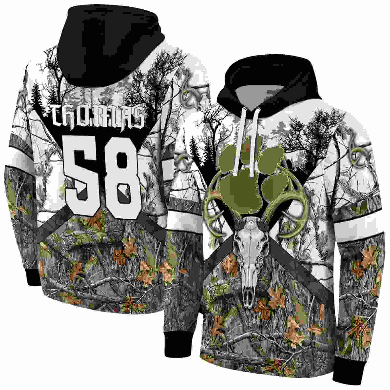customized clemson tigers forest silhouette hoodie fashion forward