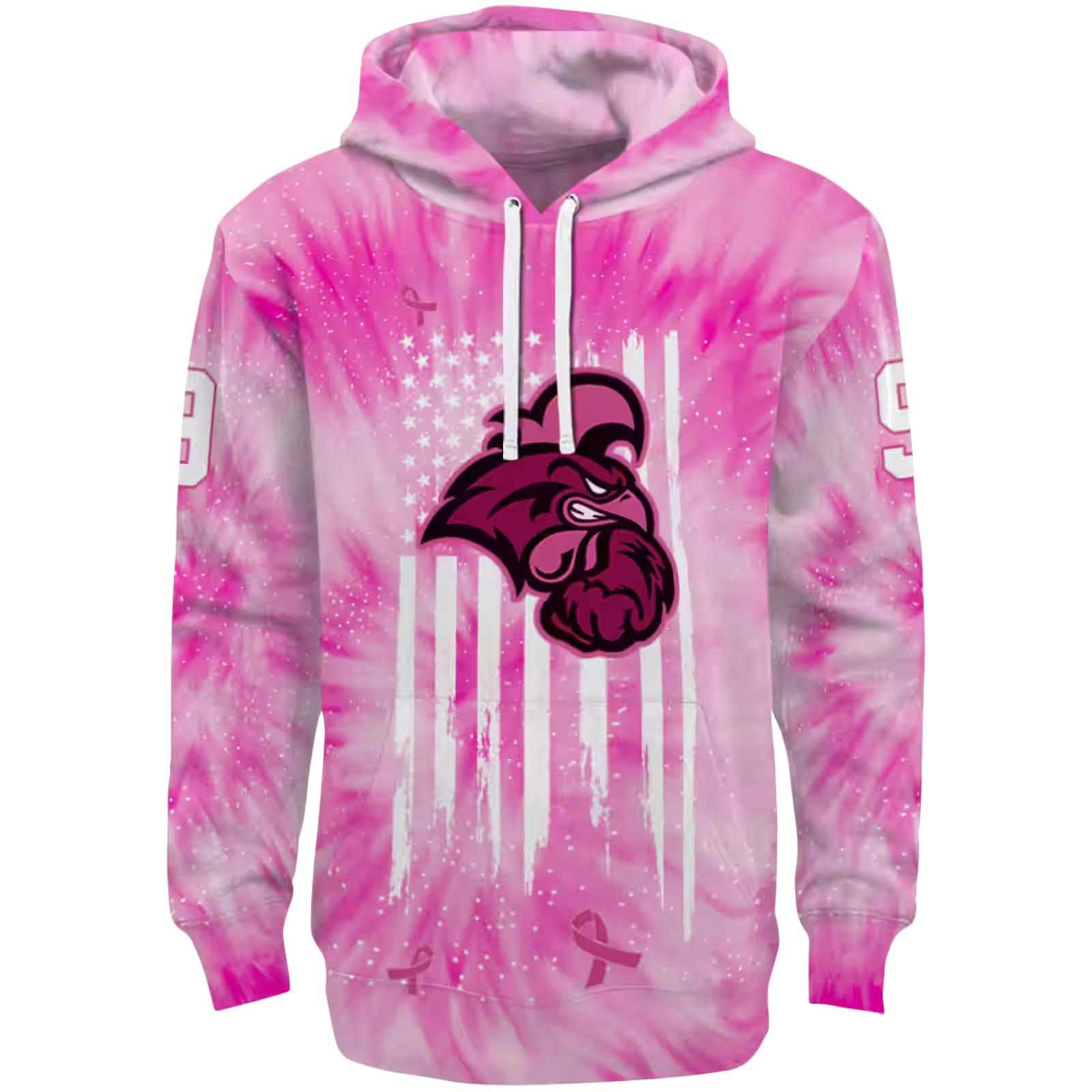 Customized Coastal Carolina Chanticleers Cancer Support Pink Hoodie