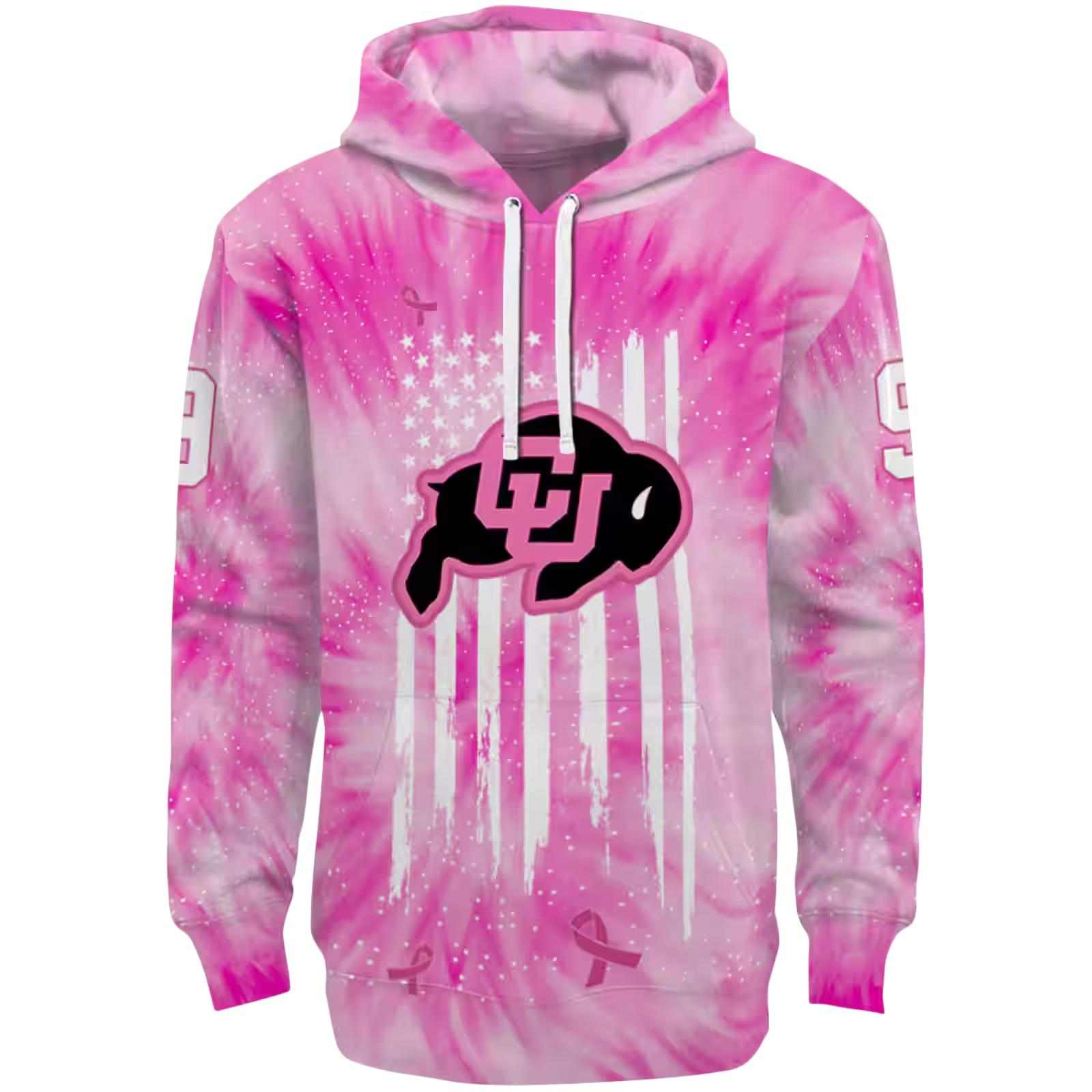 Customized Colorado Buffaloes Cancer Support Pink Hoodie