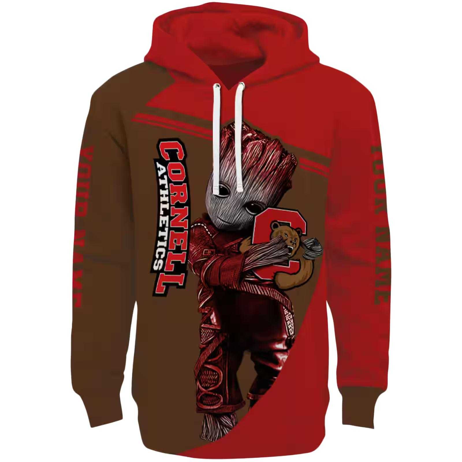 Customized Cornell Big Red Groot Red Hoodie