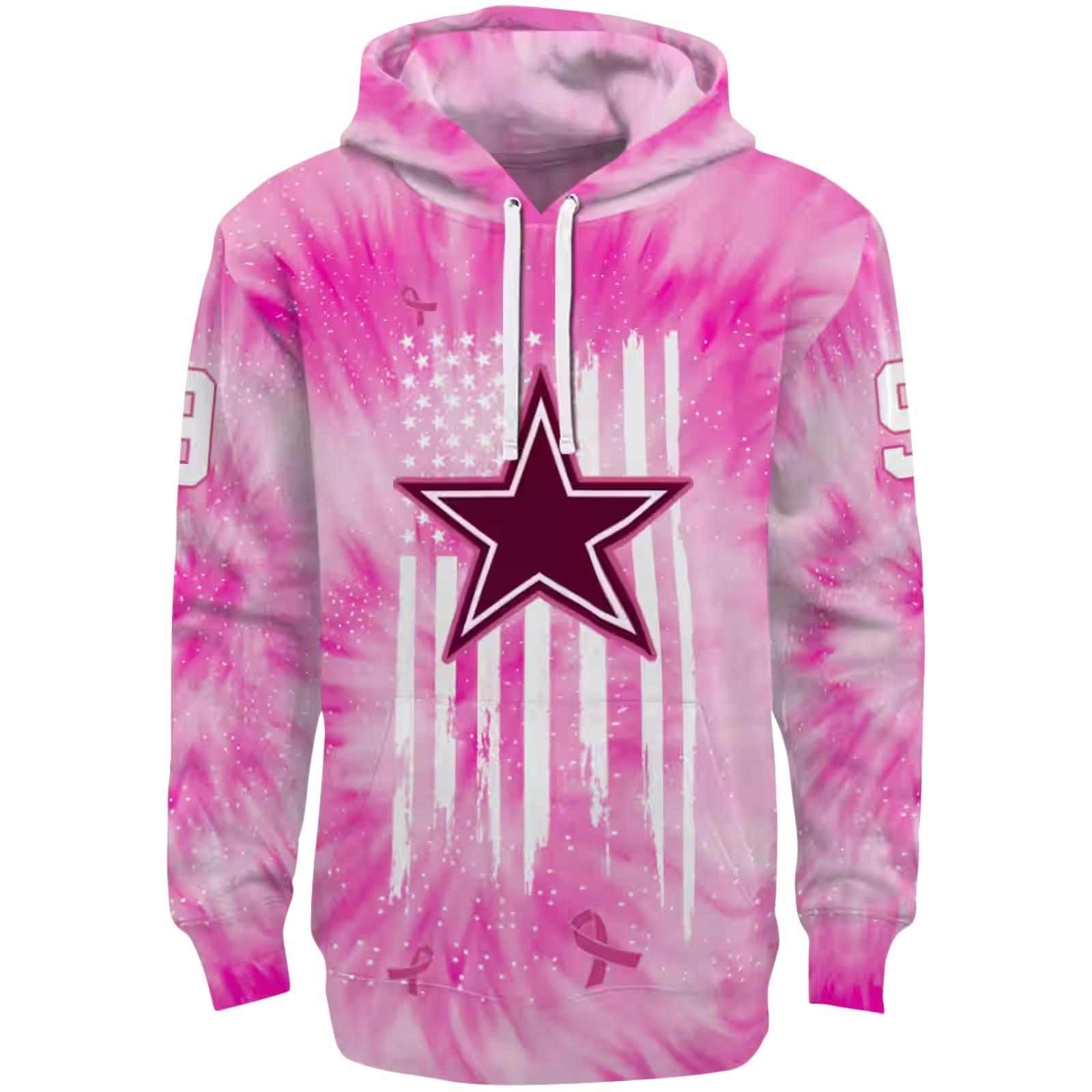 Customized Dallas Cowboys Cancer Support Pink Hoodie