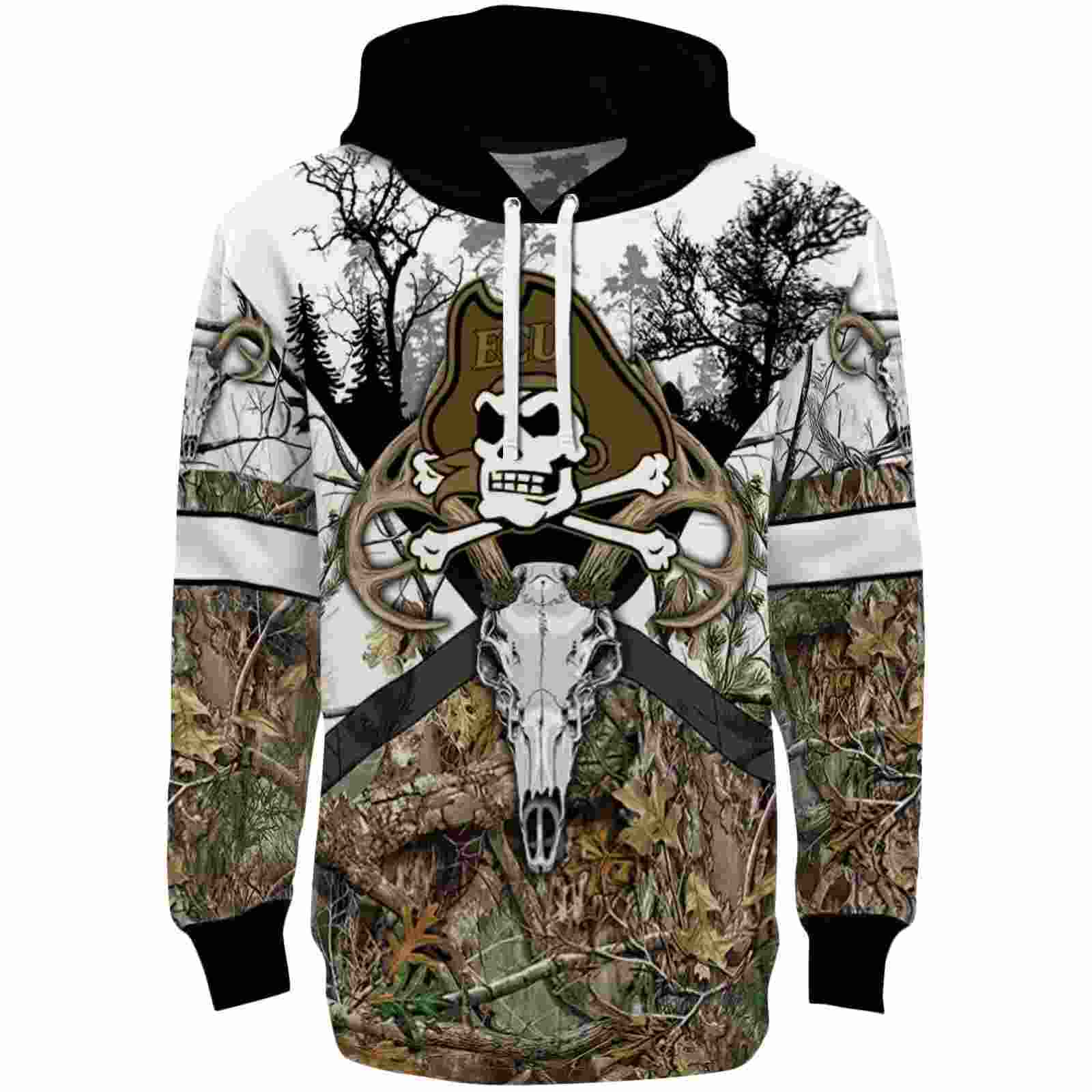 Customized East Carolina Pirates Forest Silhouette Hoodie