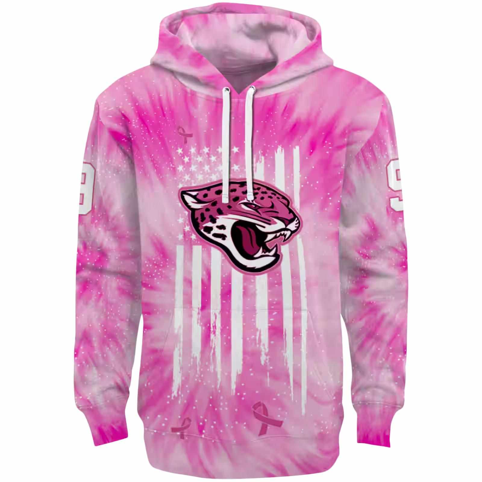 Customized Jacksonville Jaguars Cancer Support Pink Hoodie