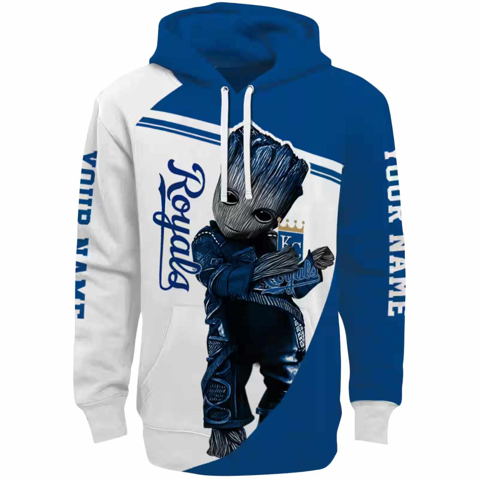 Customized Kansas City Royals Groot Royal Blue Hoodie